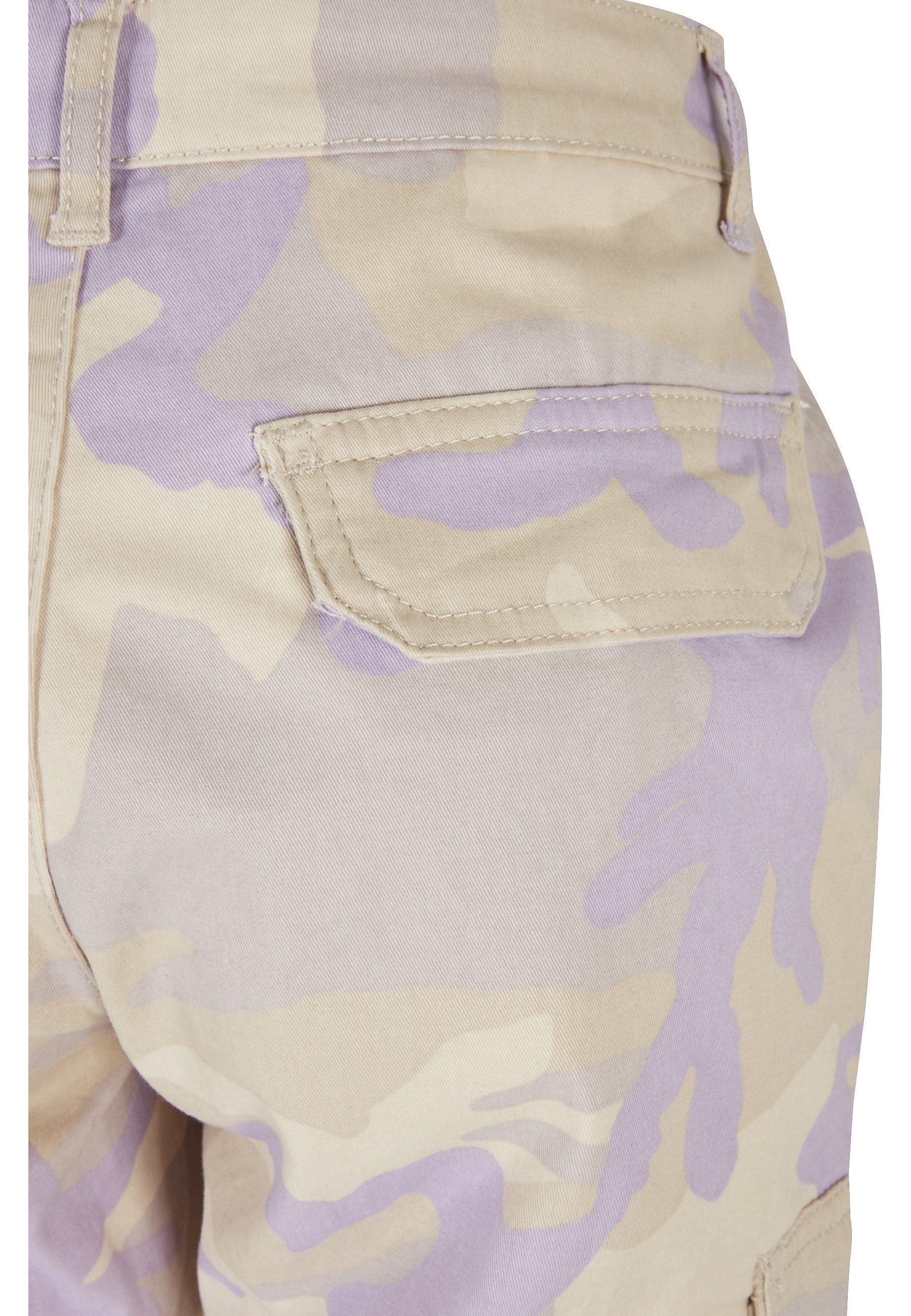 URBAN CLASSICS Cargohose Urban Classics Damen Ladies High Waist Camo Cargo Pants (1-tlg) – Bild 5 von 5