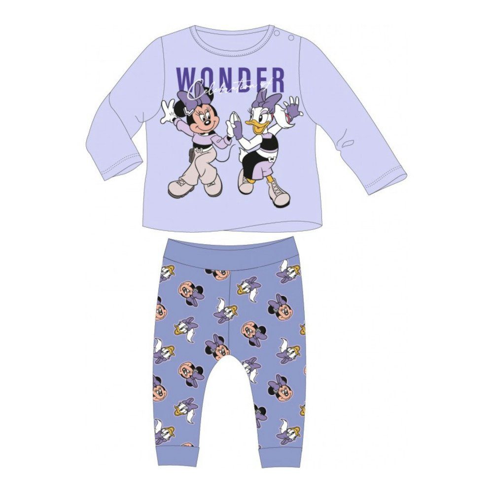 Disney Shirt & Hose Baby Set langarm Shirt mit Hose, Minnie Maus und Daisy (Set, 2-tlg)
