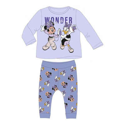 Disney Shirt & Hose Baby Set langarm Shirt mit Hose, Minnie Maus und Daisy (Set, 2-tlg)