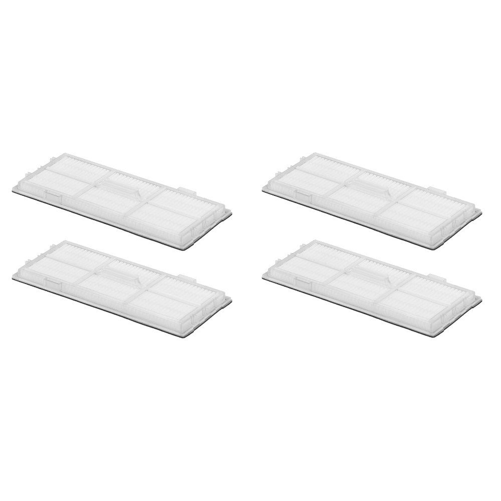 Trade-Shop HEPA-Filter 4x passend für Xiaomi Roborock S7, S8 Serie Saugroboter, Zubehör für Saugroboter, Luftfilter / Feinstaubfilter mit Halterung