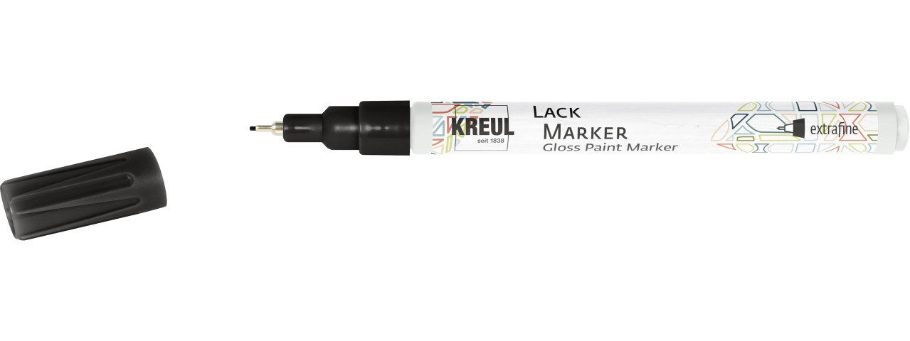 Kreul Künstlerstift Kreul Lack Marker extrafine schwarz 0,8 mm