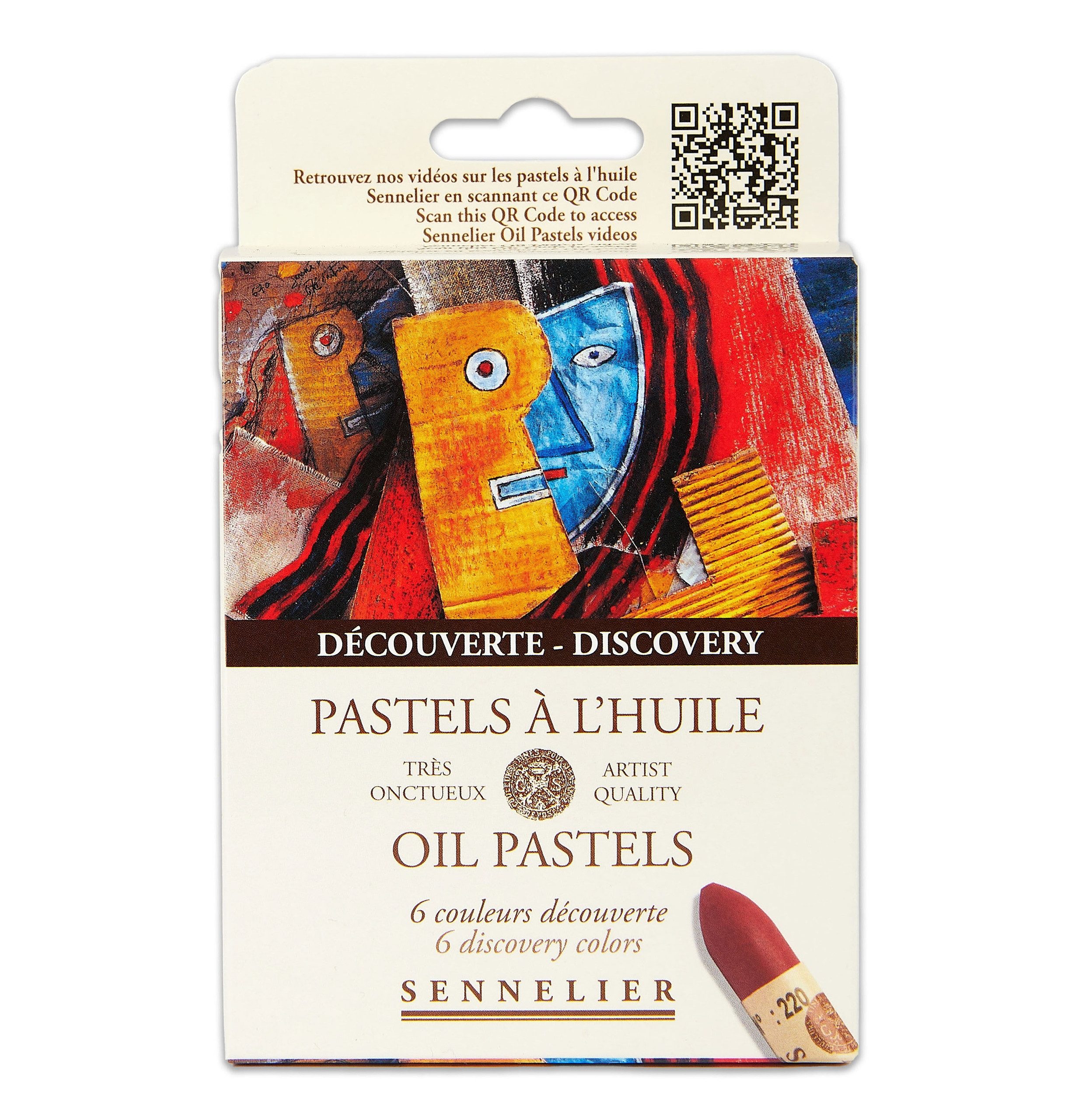 SENNELIER Ölfarbe Oil Pastels - Entdecker Kartonset mit 6 Ölpastellen - N132519.60
