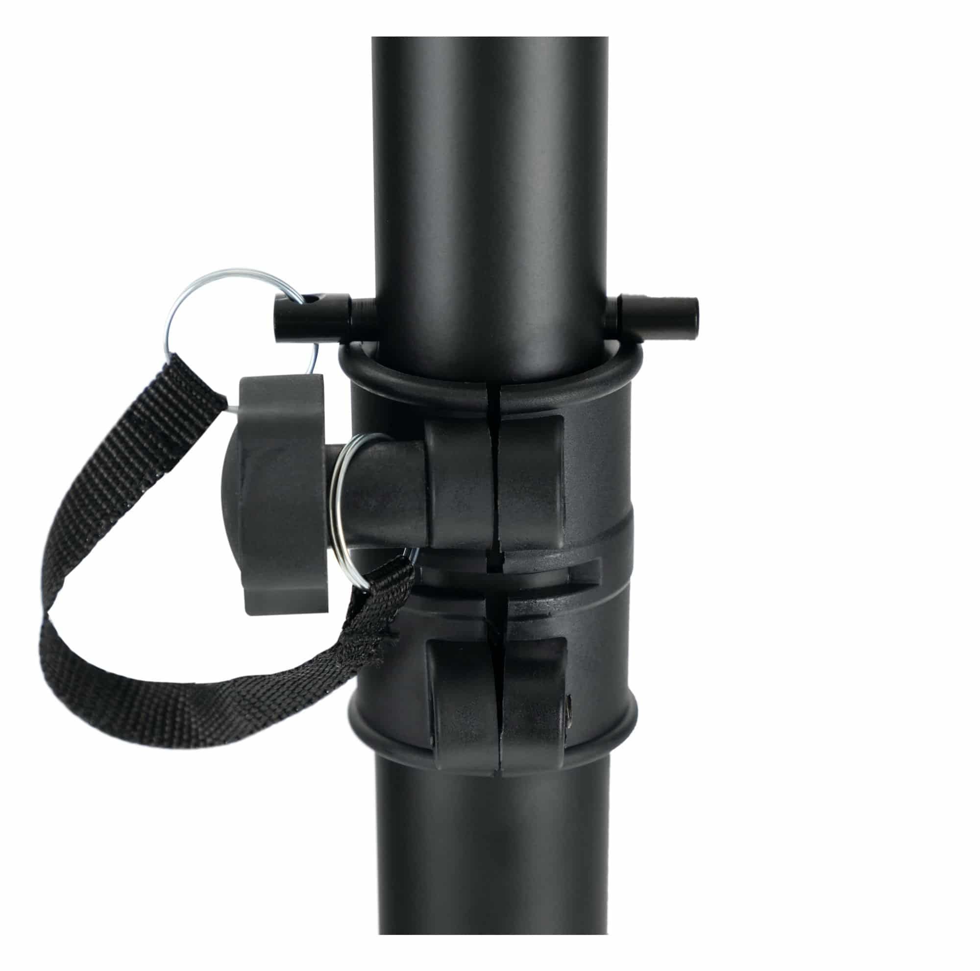 Pronomic Lautsprecherständer Paar Boxenstative - Niedriger Monitor-Ständer aus Stahl, (bis 0 Zoll, Höhenverstellbar, 2-tlg., Belastbarkeit bis 50 kg, Ideal für  – Bild 4 von 5