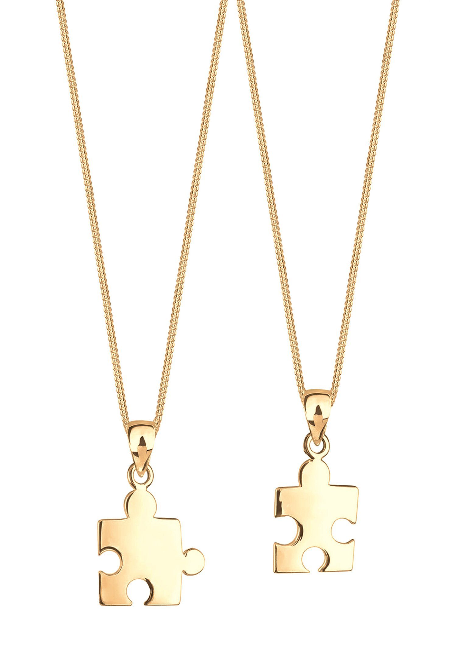 Elli Ketten-Set Partnerketten Puzzlestücke 925 Silber, günstig online kaufen
