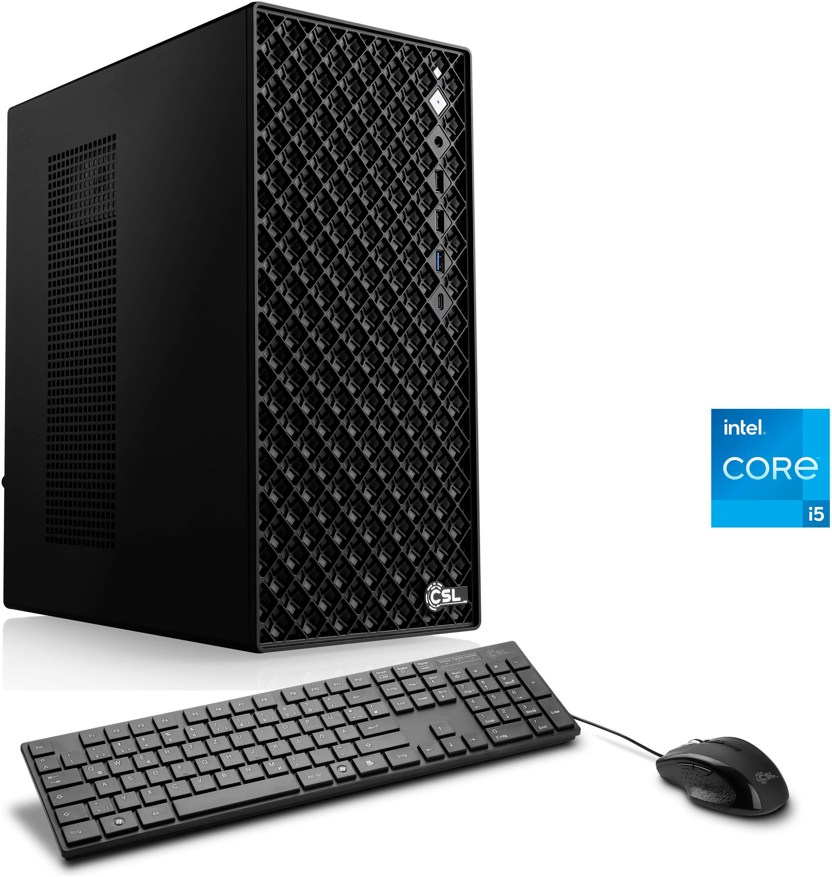 CSL Speed V25959 PC (Intel Core i5 12400, 16 GB RAM, 500 GB SSD, Luftkühlung)