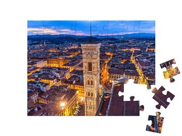 puzzleYOU Puzzle Giottos Campanile, Altstadt von Florenz, 48 Puzzleteile, puzzleYOU-Kollektionen Kathedrale von Florenz