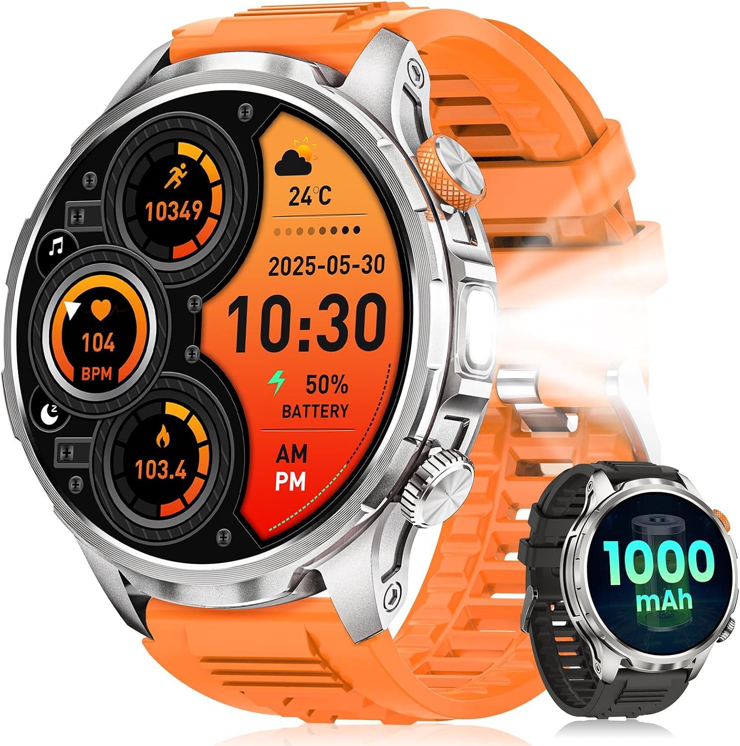 NAIXUES AK90 Smartwatch (4,8 cm, android ios)