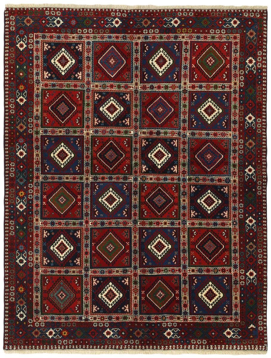 Orientteppich Yalameh 151x194 Handgeknüpfter Orientteppich / Perserteppich, Nain Trading, rechteckig, Höhe: 12 mm