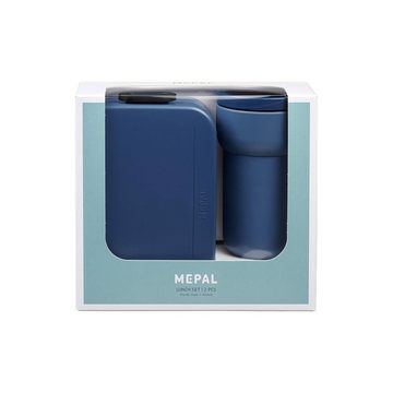 Mepal Lunchbox Ellipse + TAB Lunchset Kaffee, Material-Mix, (2-tlg), Spülmaschinengeeignet