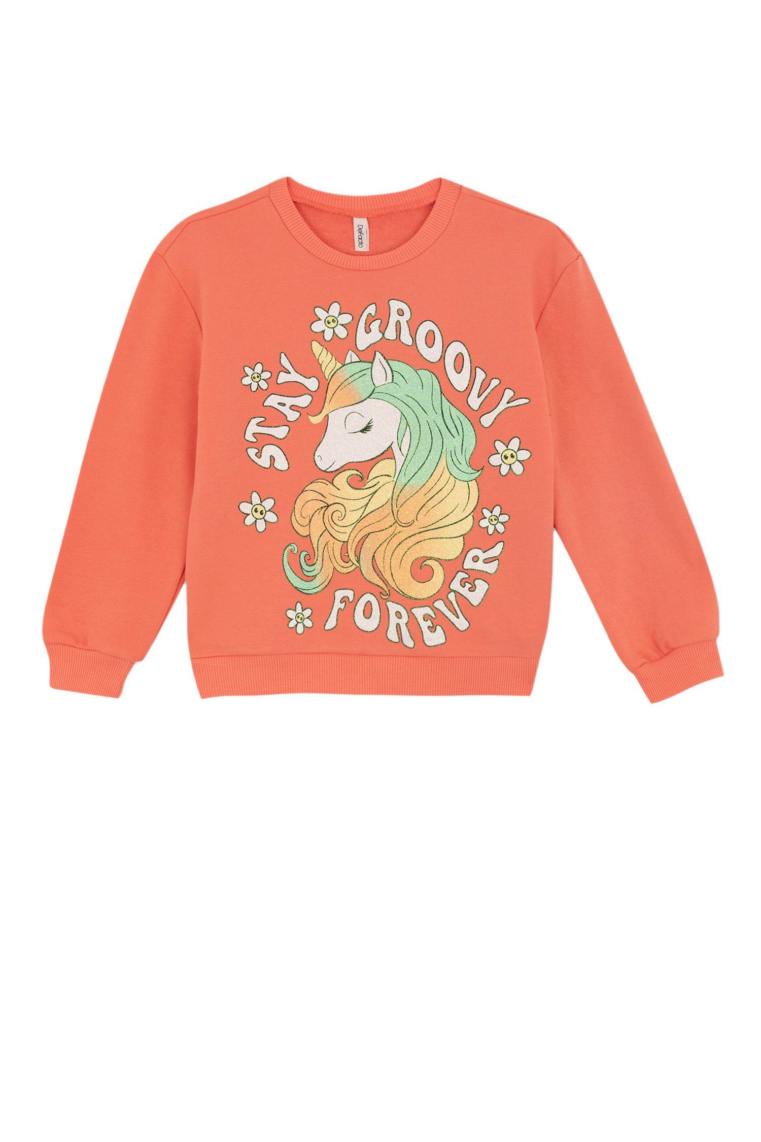 DeFacto Sweatshirt Mädchen Sweatshirt Unicorn REGULAR FIT