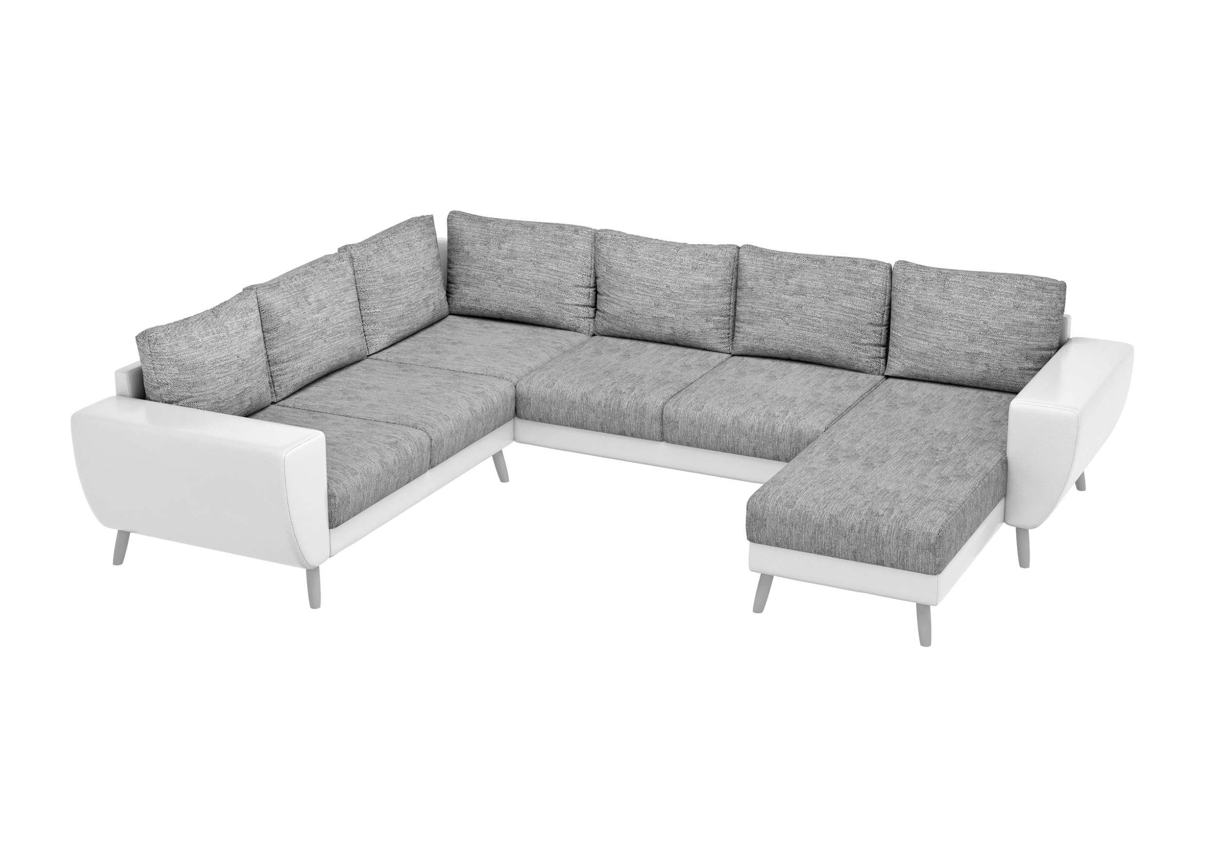 Apollo, oder rechts bestellbar, Modern Wellenfederung Stylefy Design, Wohnlandschaft stellbar, mit Raum U-Form, im links Sofa, frei mane