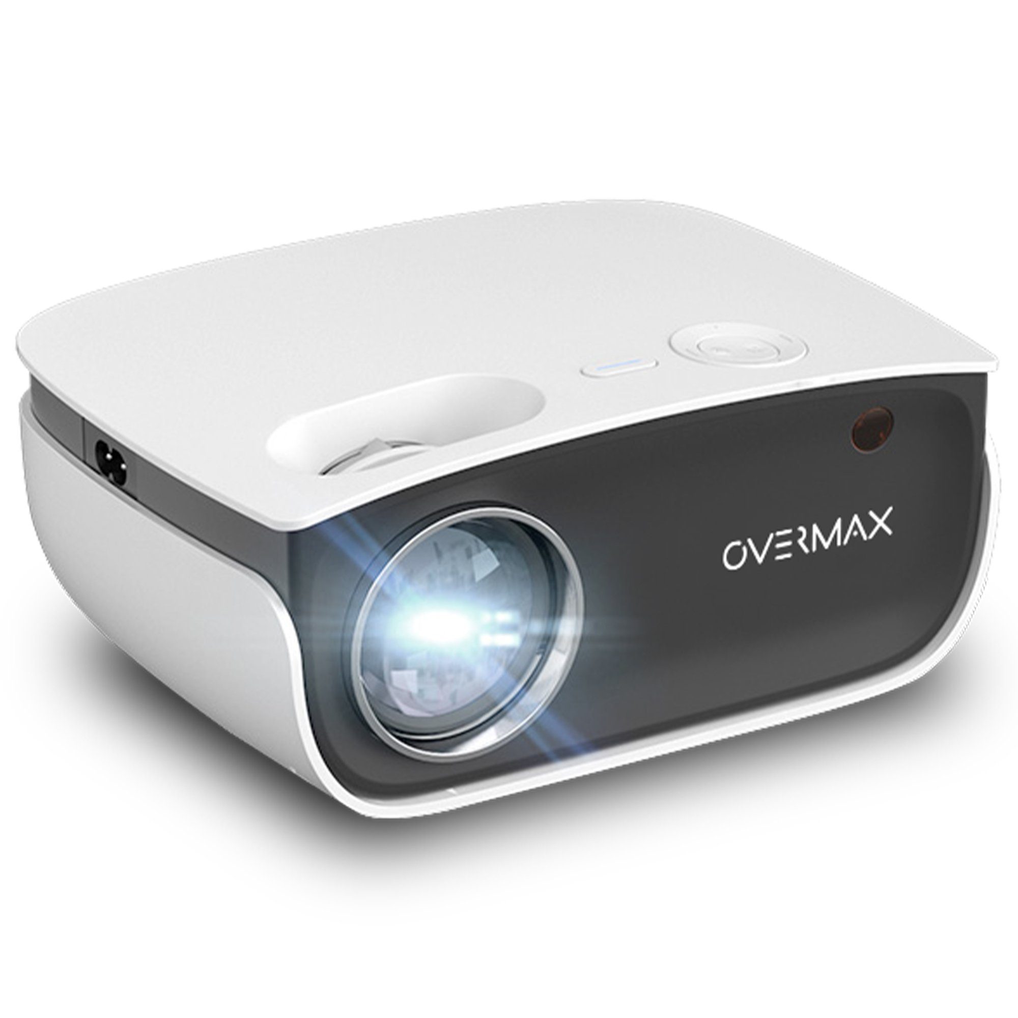 Overmax MULTIPIC 2.5 (2000 Gratis Stunden HD 1920x1080p Full 120 Zoll LED-Beamer 1500:1, lm, HDMI-Kabel 2000Lumen) 50.000 px, Kontrast