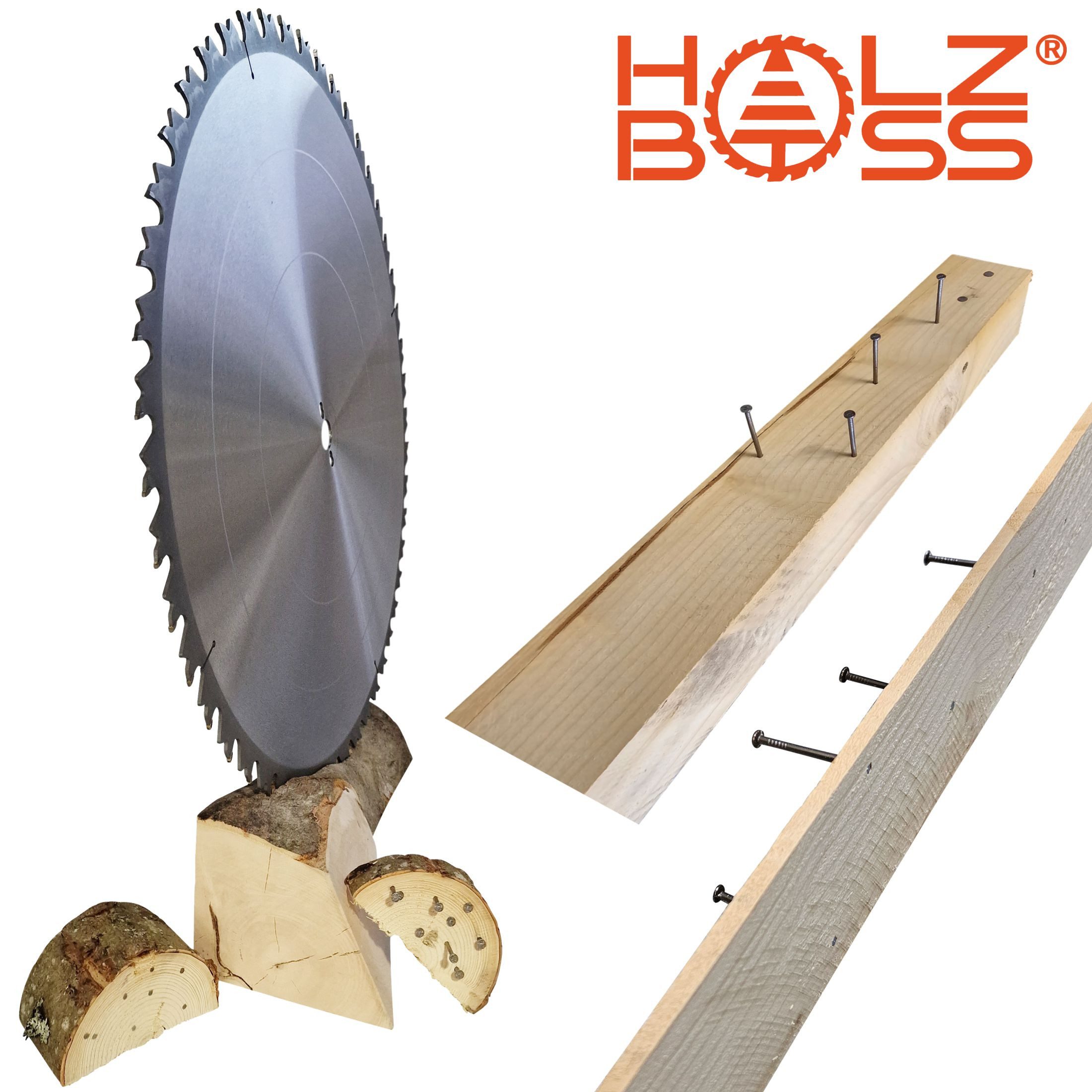 Holzboss® Sägeblatt NEUHEIT " Nagelfest mit Spanabweiser " HM-Sägeblatt FF-S 700x30mm – Bild 3 von 5