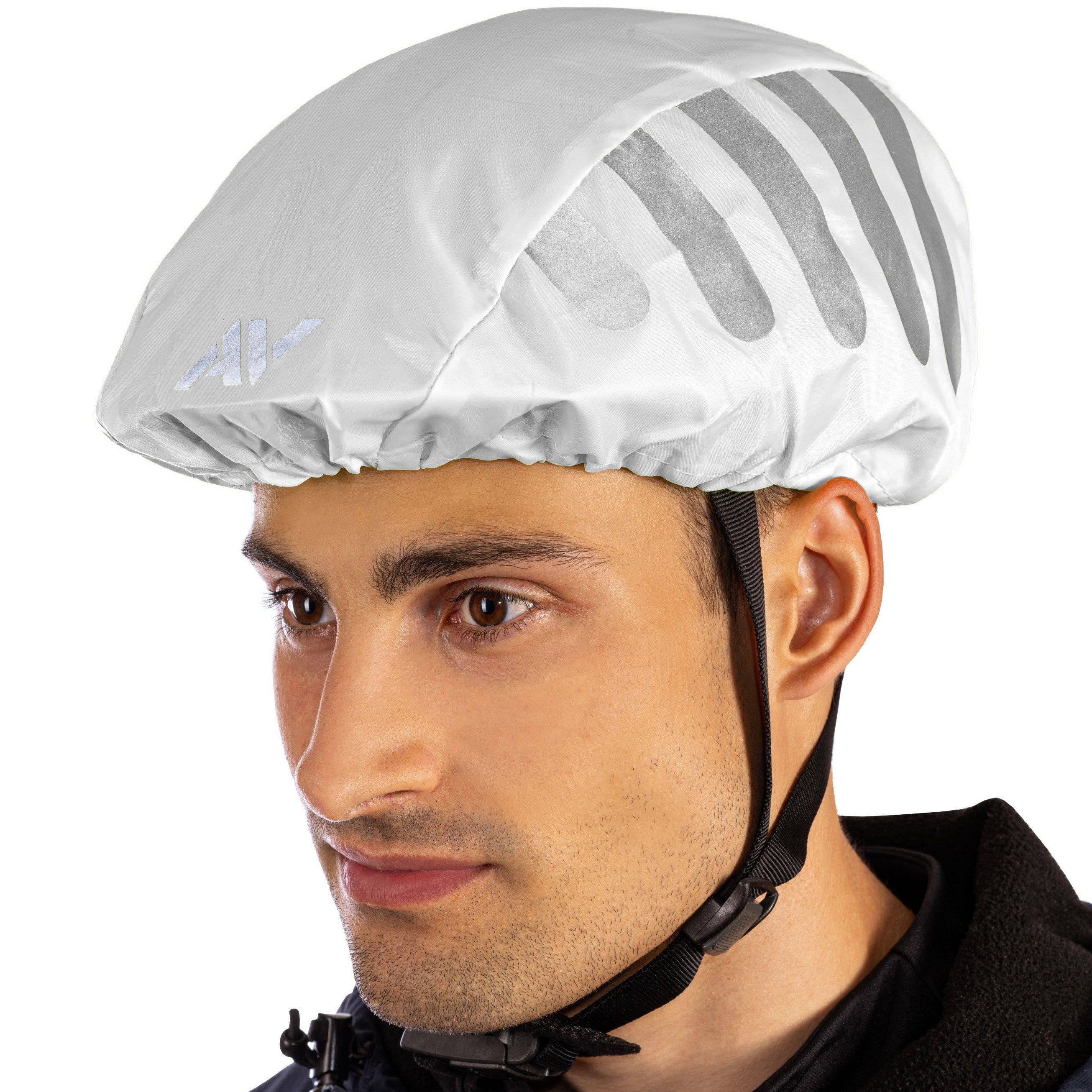 Fahrradhelmüberzug Regenschutz für Fahrradhelm reflektierende Abdeckung Regenüberzug