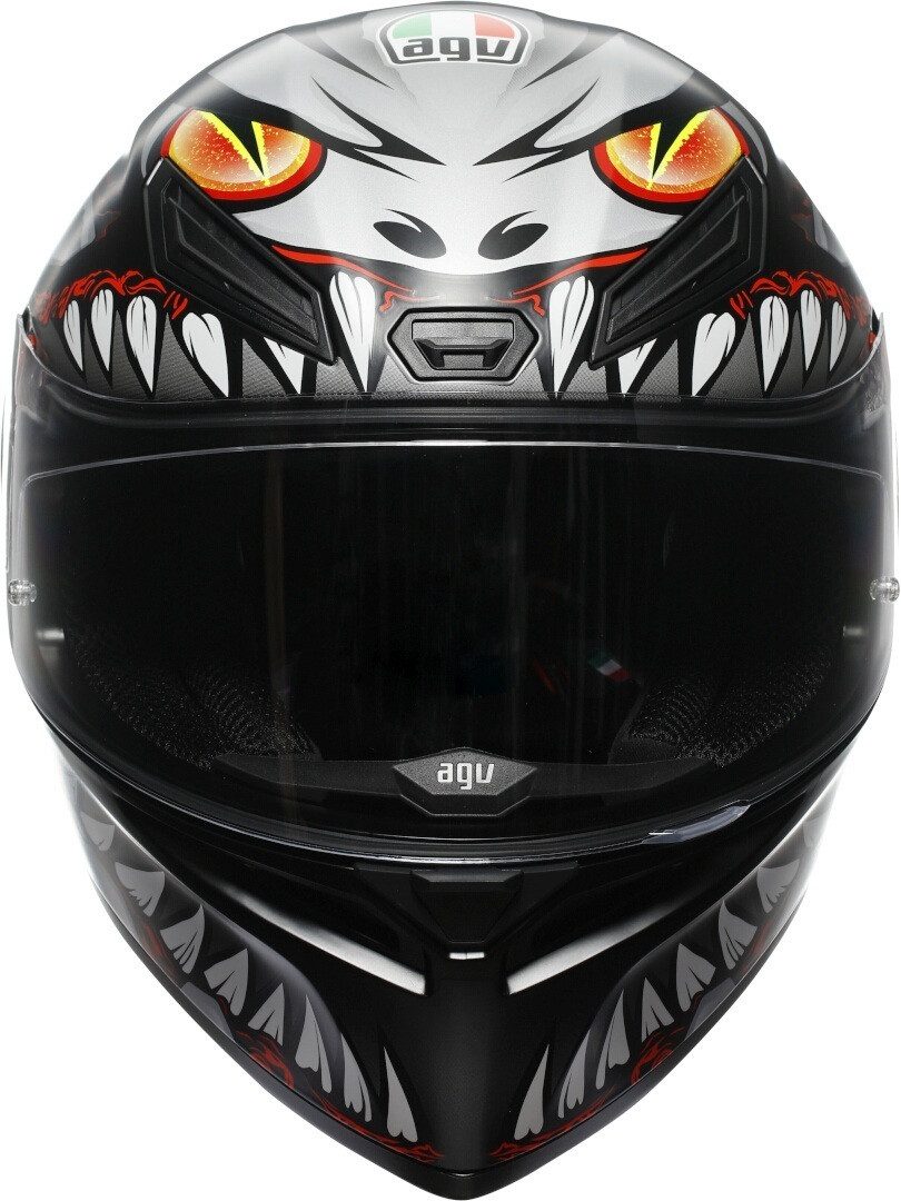 AGV Motorradhelm K1 S Lyzard Helm, vorbereitet für Kommunikationssystem