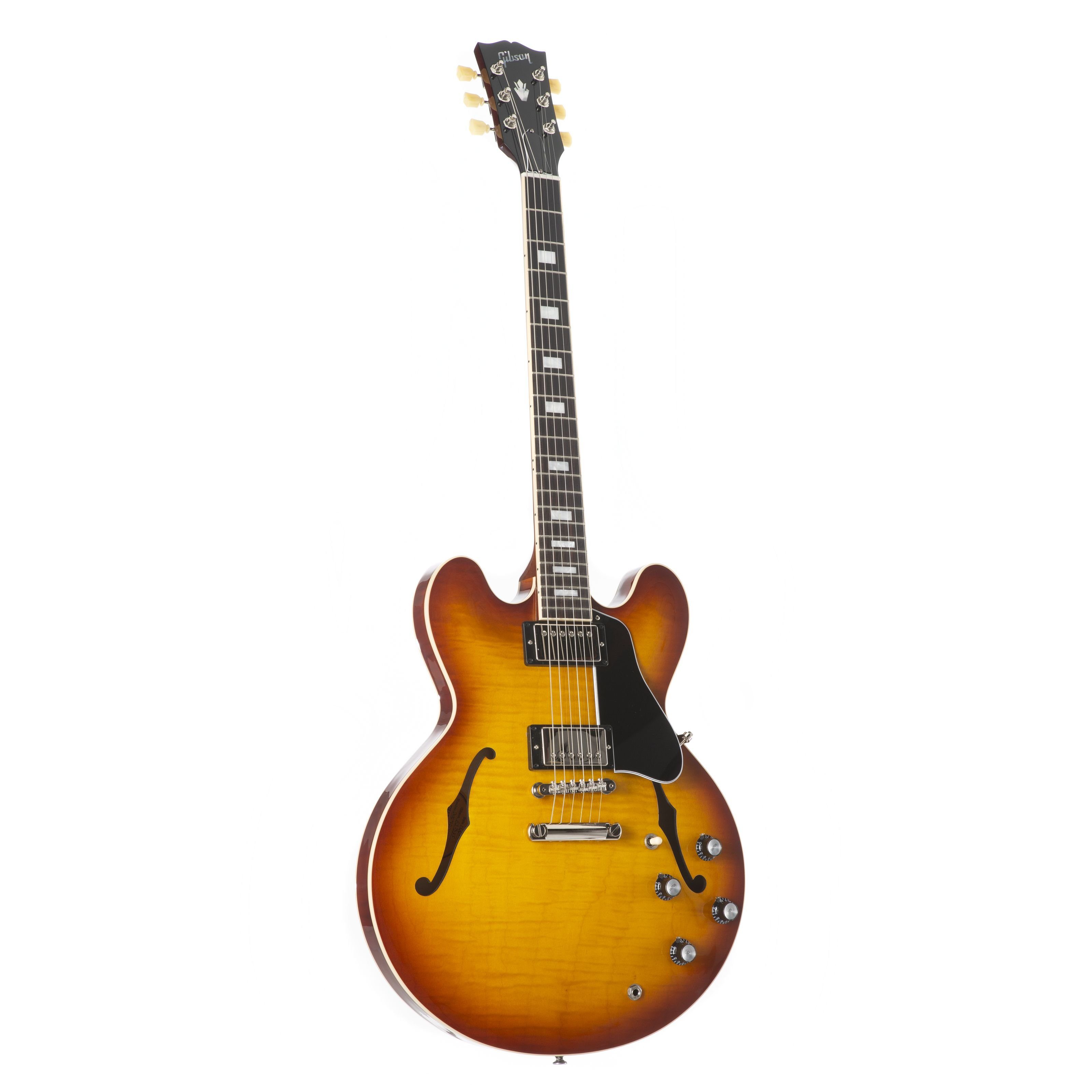 - Figured Gibson Gitarre Iced Spielzeug-Musikinstrument, Halbakustik ES-335 Tea