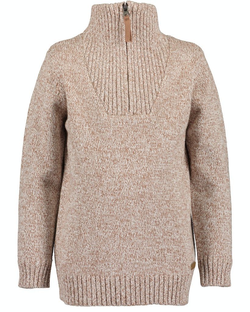 Blue Seven Strickpullover Blue Seven Jungen Pullover Strickpullover Troyer beige (1-tlg)
