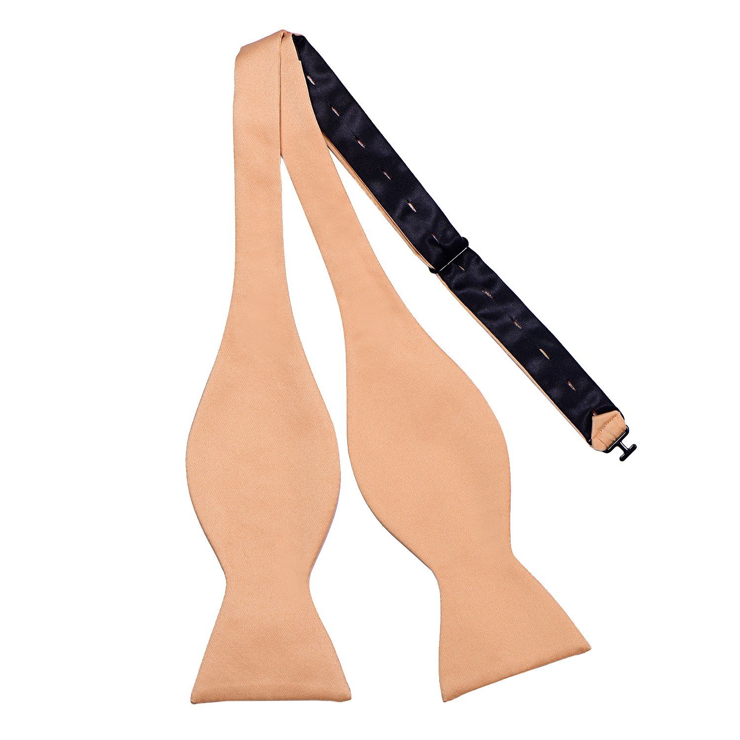 DonDon Fliege Schleife Querbinder (Packung, 1-St) zum Selberbinden, klassische Fliegengröße, Seidenlook