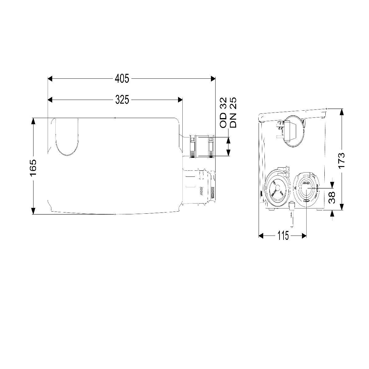 Kessel Hebeanlage KESSEL Kleinhebeanlage Minilift S GTF 250-S3 230V 28564