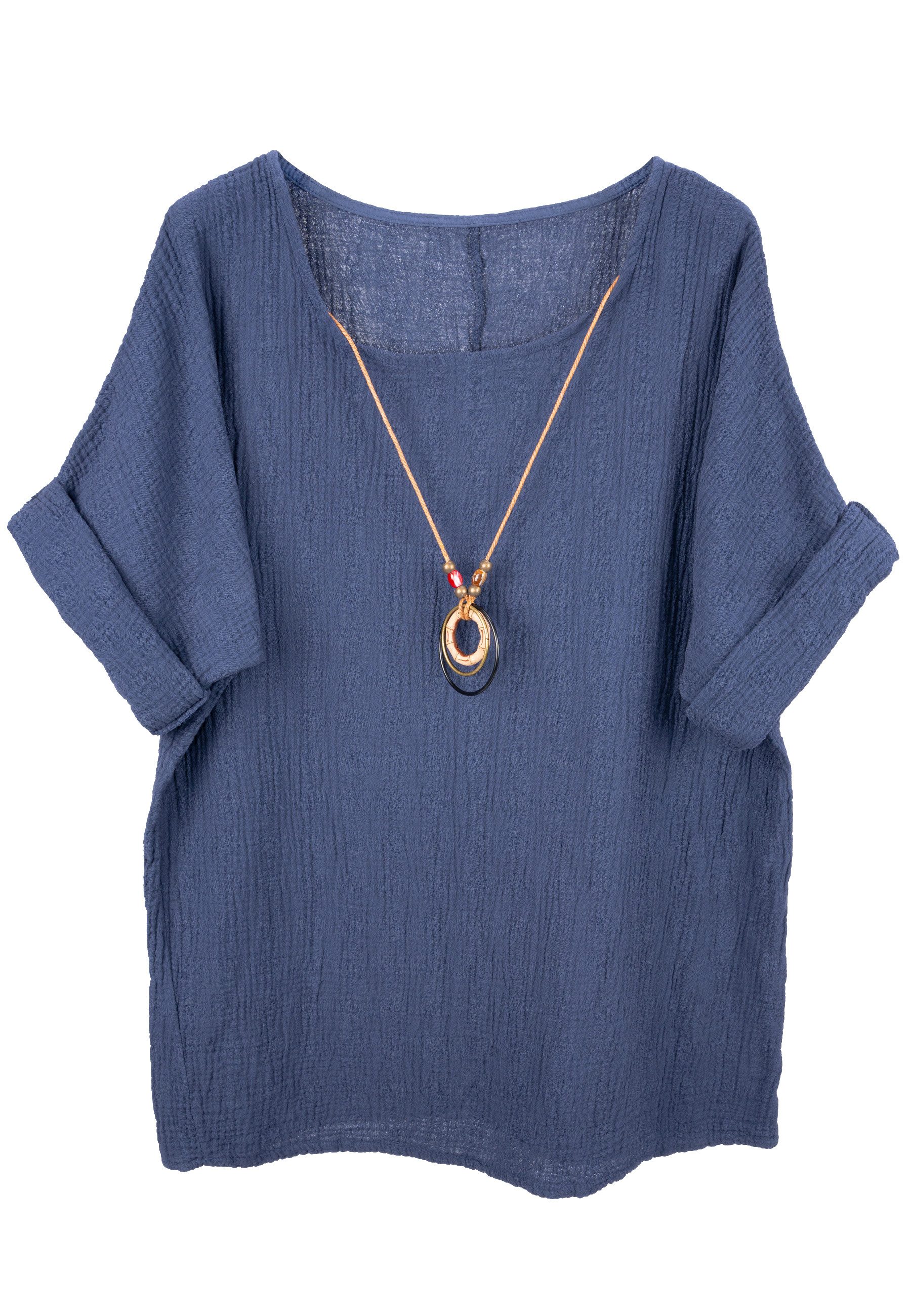 Seasons of April Klassische Bluse VANESSA MUSSELIN OVERSIZED Damen Musselin günstig online kaufen