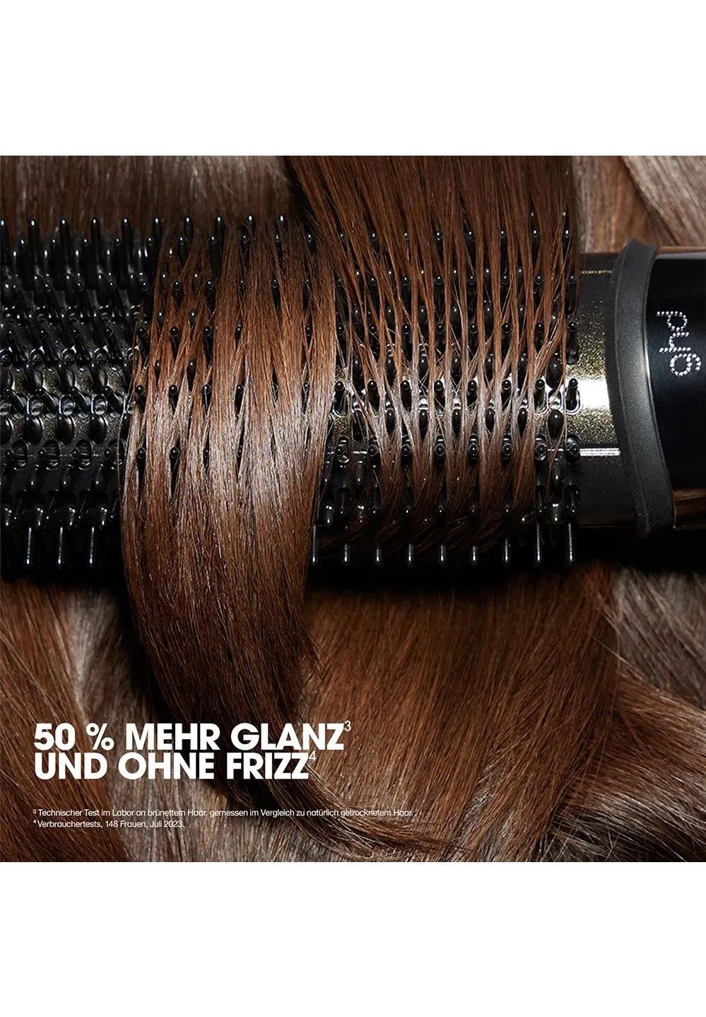 GHD Elektrohaarbürste GHD Duet Blowdry Rundbürsten Föhn schwarz, Effiziente Wärme- und Luftstromsteuerung