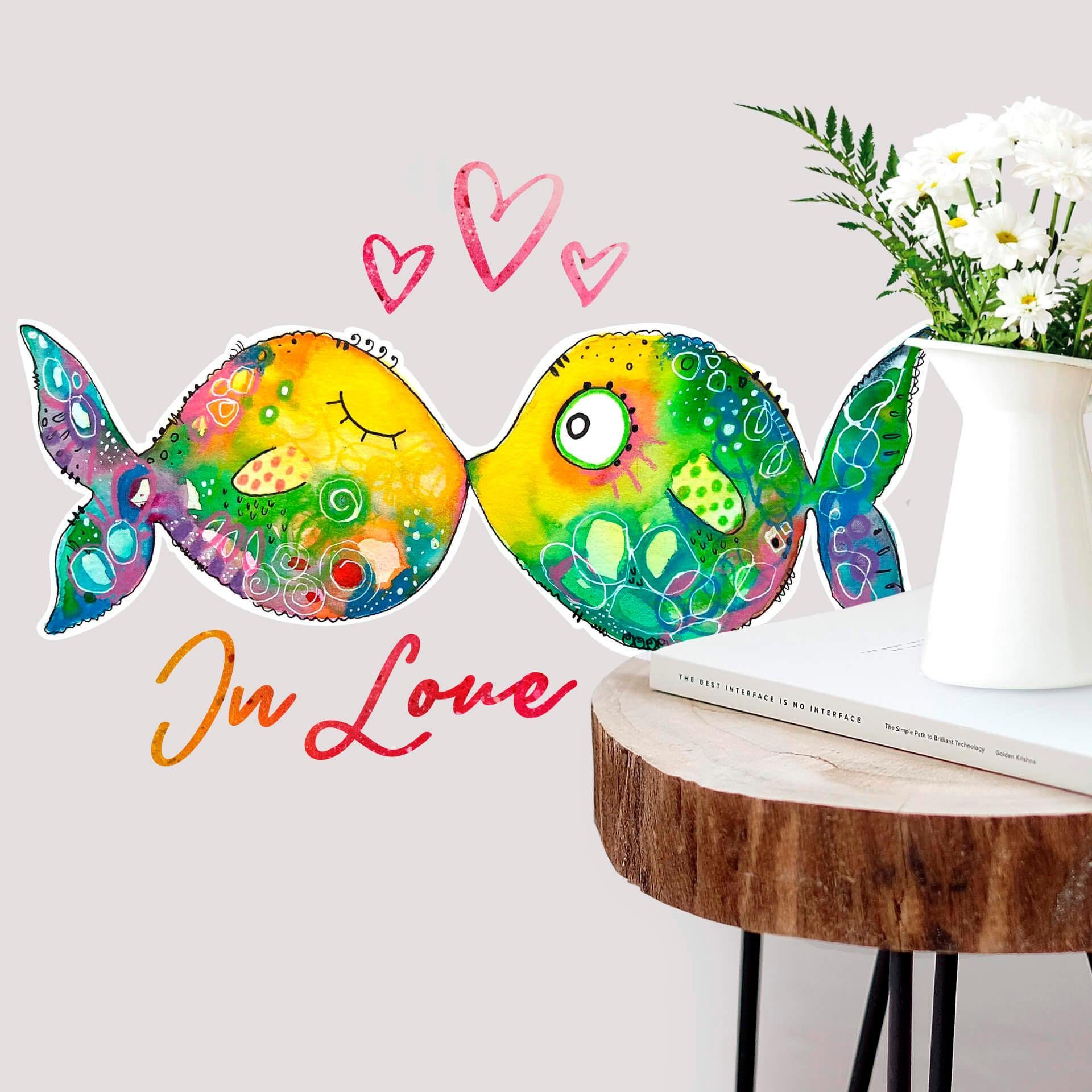 Verliebte Fische Wall-Art Wandtattoo