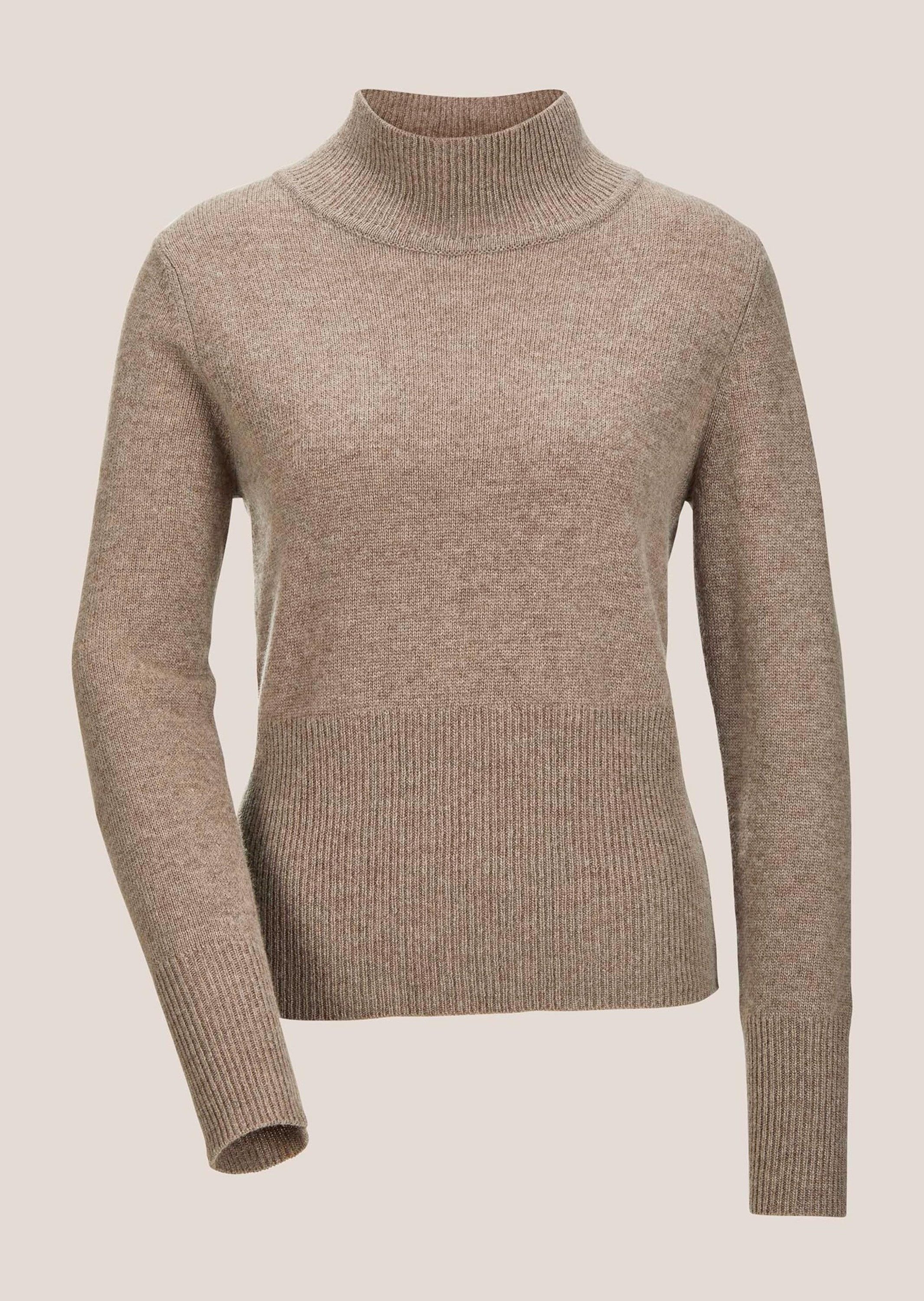 MADELEINE Strickpullover Pullover mit Stehkragen