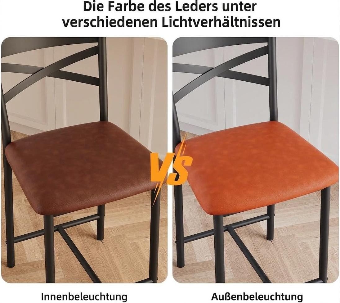 GarveeMore Barhocker Barstuhl 2er Set Bistrostuhl Küchenhocker – Bild 5 von 5