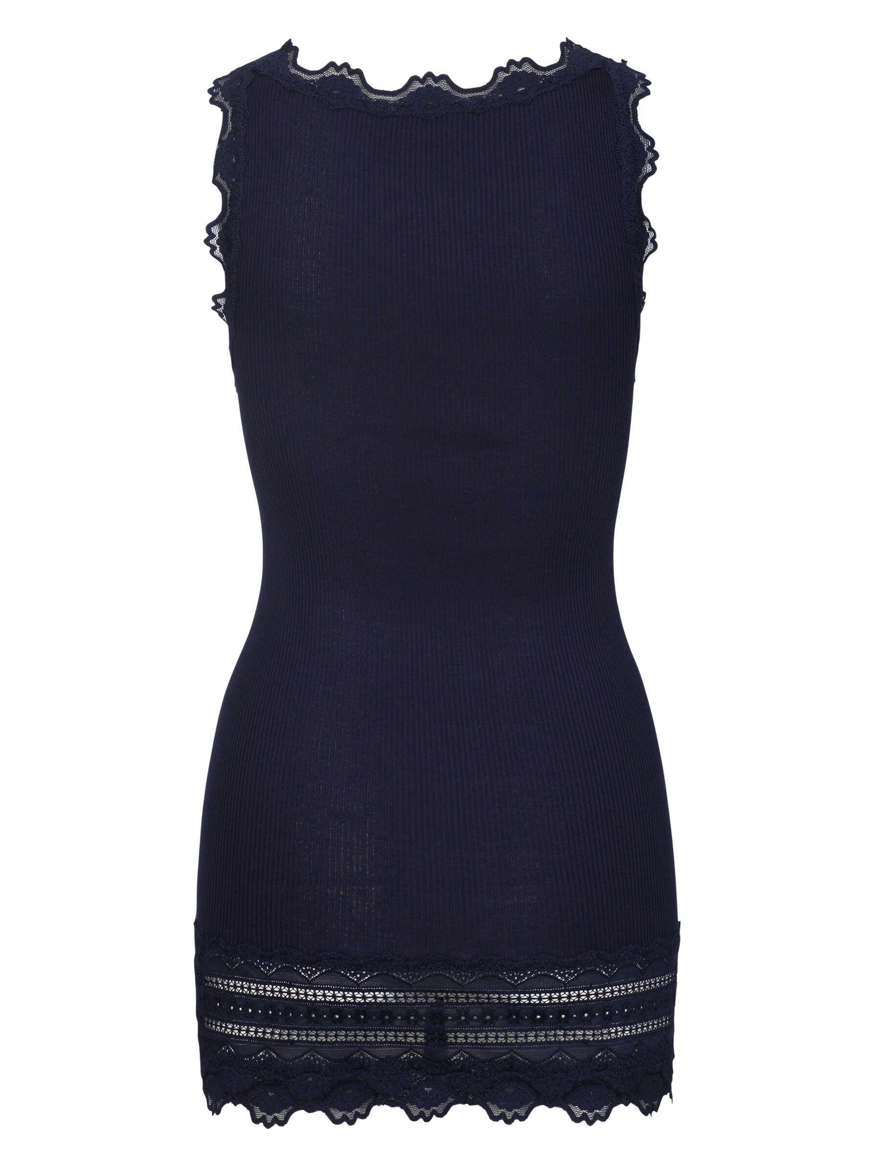 rosemunde Spitzentop Benita Silk Top Camisole mit Seide Vintage-Spitze am Ausschnitt, feminin, Rundhalsausschnitt, Seidenmix – Bild 2 von 3