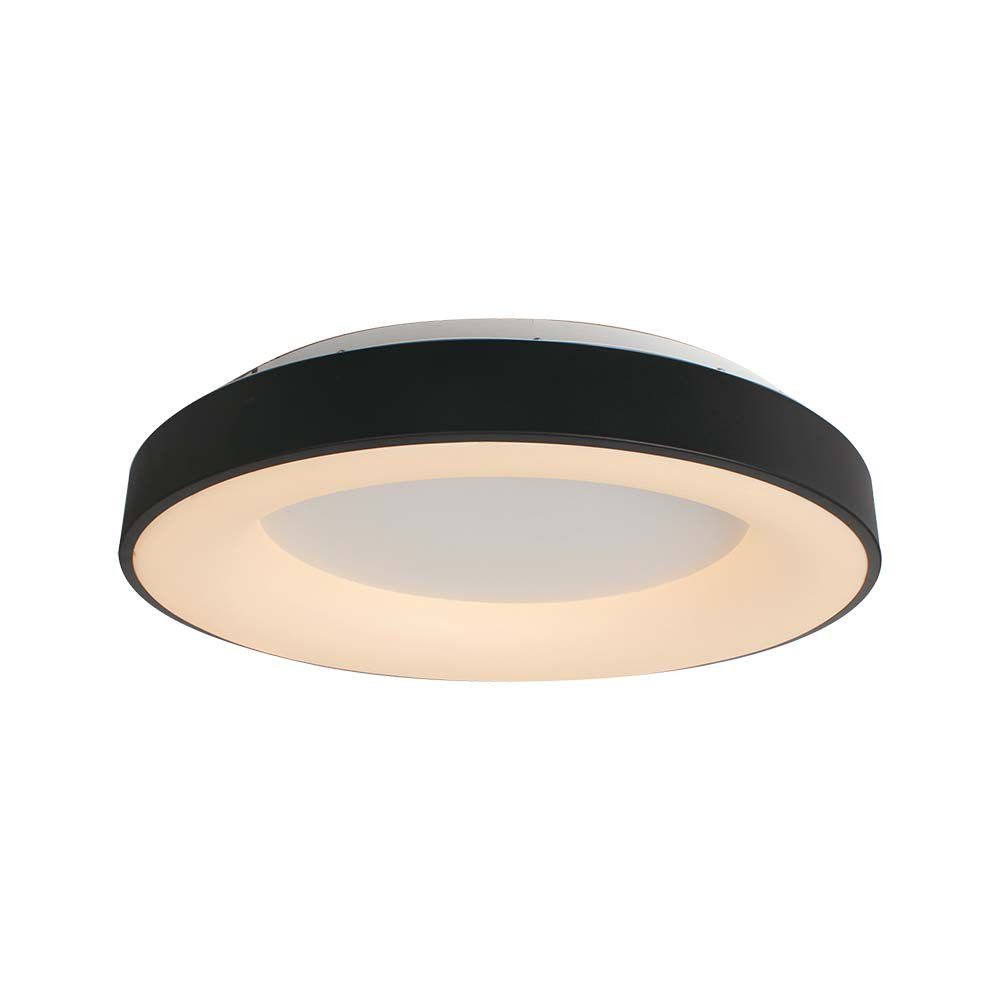 V-TAC LED Deckenleuchte, LED-Leuchtmittel fest verbaut, Warmweiß, LED Deckenleuchte Deckenlampe Wohnzimmerlampe Metall Schwarz