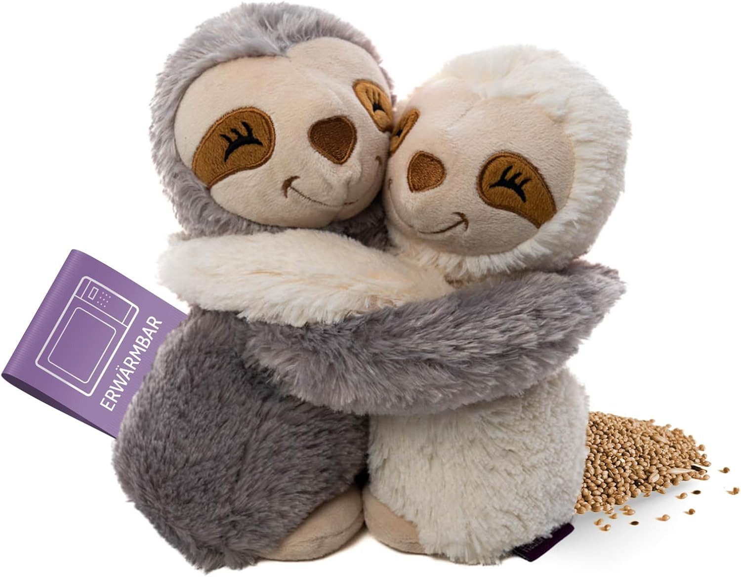 Habibi Plush Wärmekissen Hugys Faultiere