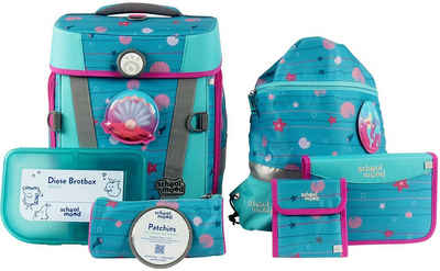SCHOOL-MOOD® Schulranzen »Hero Air+, Lilly« (Set), mit LED-Patchy; aus recyceltem Material