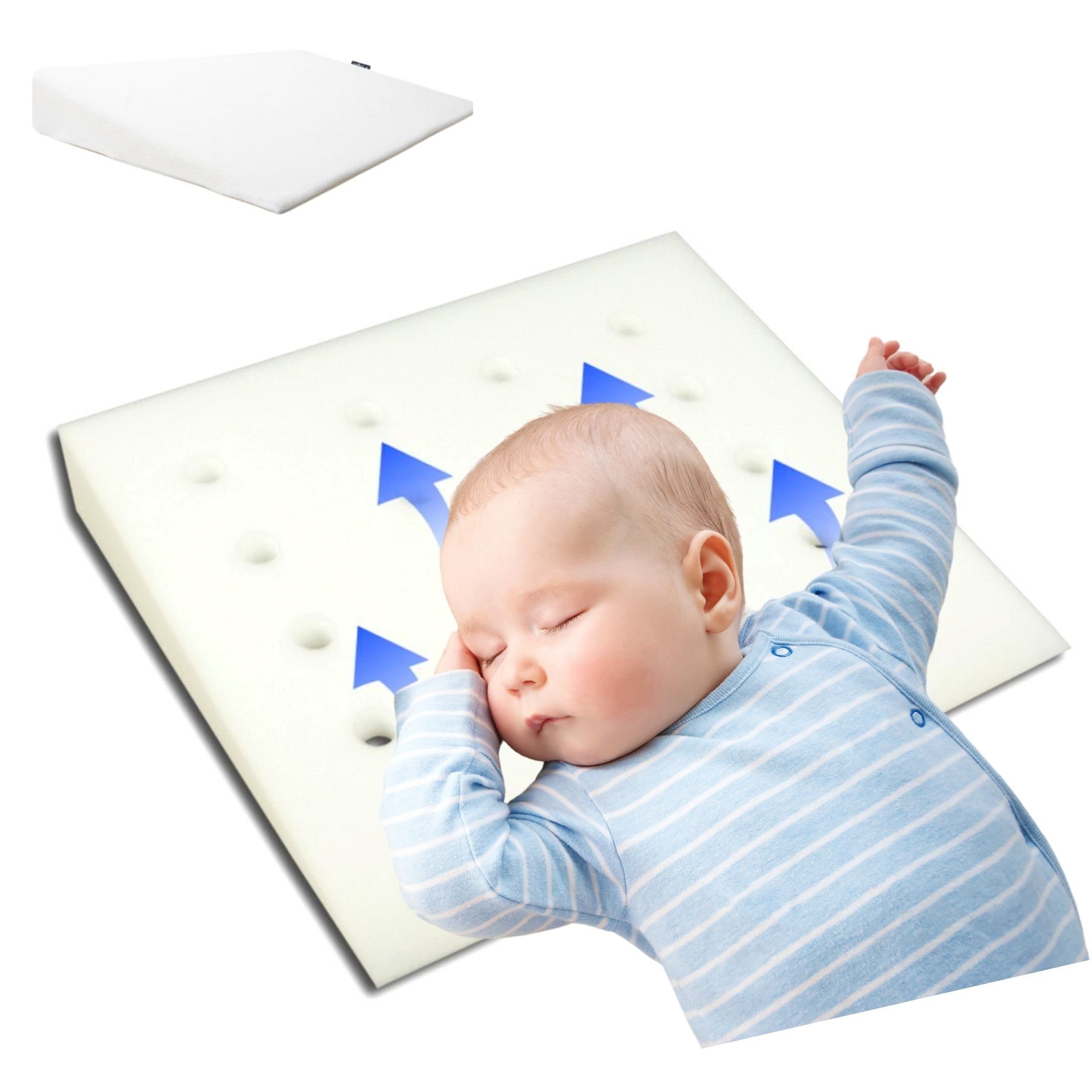 Zaffiro Keilkissen Baby Stützkissen Keilkissen 60x36x7 günstig online kaufen