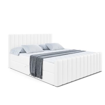 ALTDECOR Boxspringbett EDITA-Z (Multipocket-Matratze H4, H3 Matratze Bonellfederung, Topper, Kopfteil)