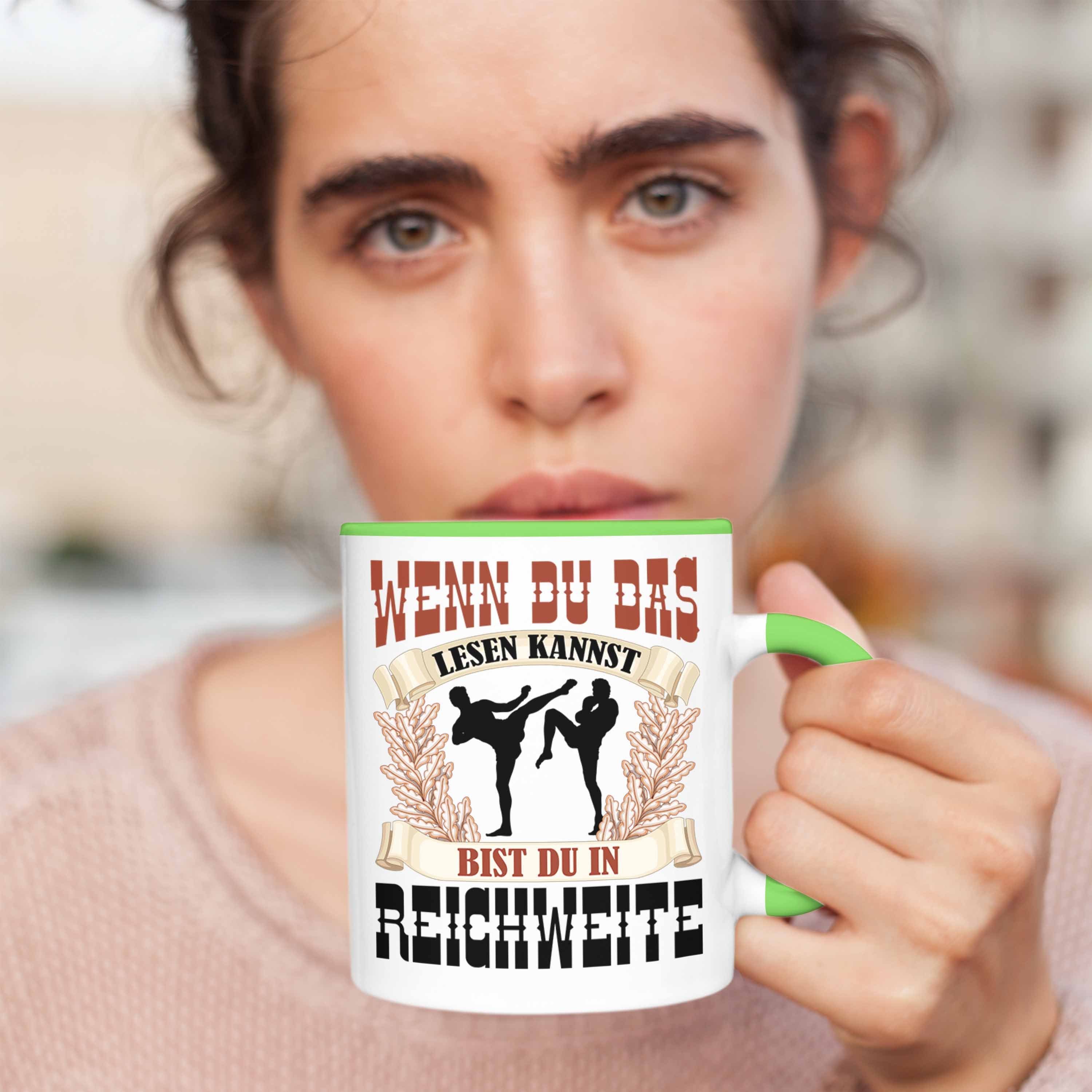 Geschenk Wenn L Kampfsport Tasse Kampfsportler für Trendation Grün Das Geschenkidee Tasse Du
