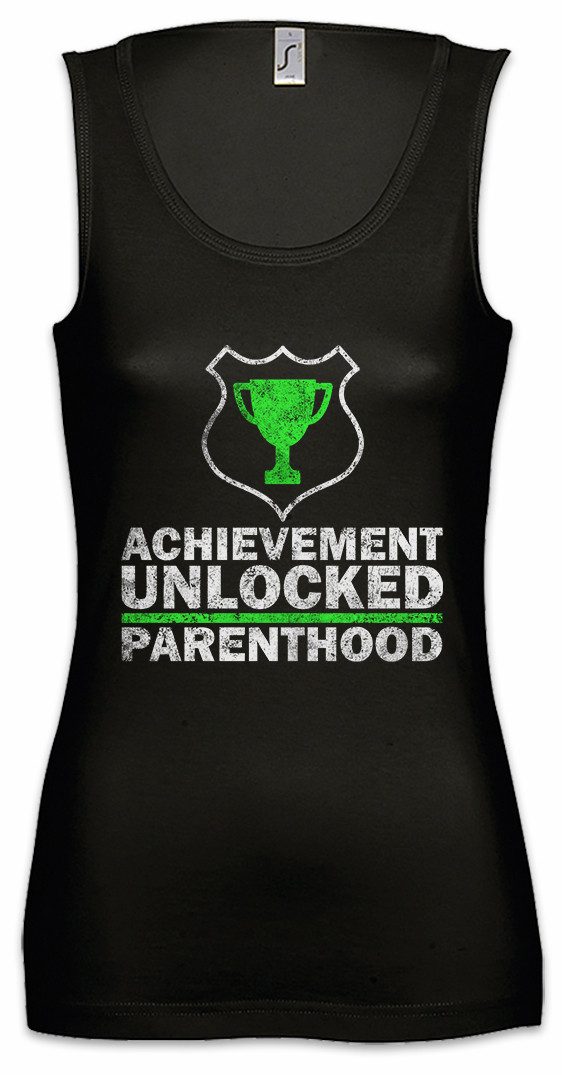 Tanktop Achievement Unlocked Ärmelloses Damen T-Shirt Lvl. Lvl Gamer Games