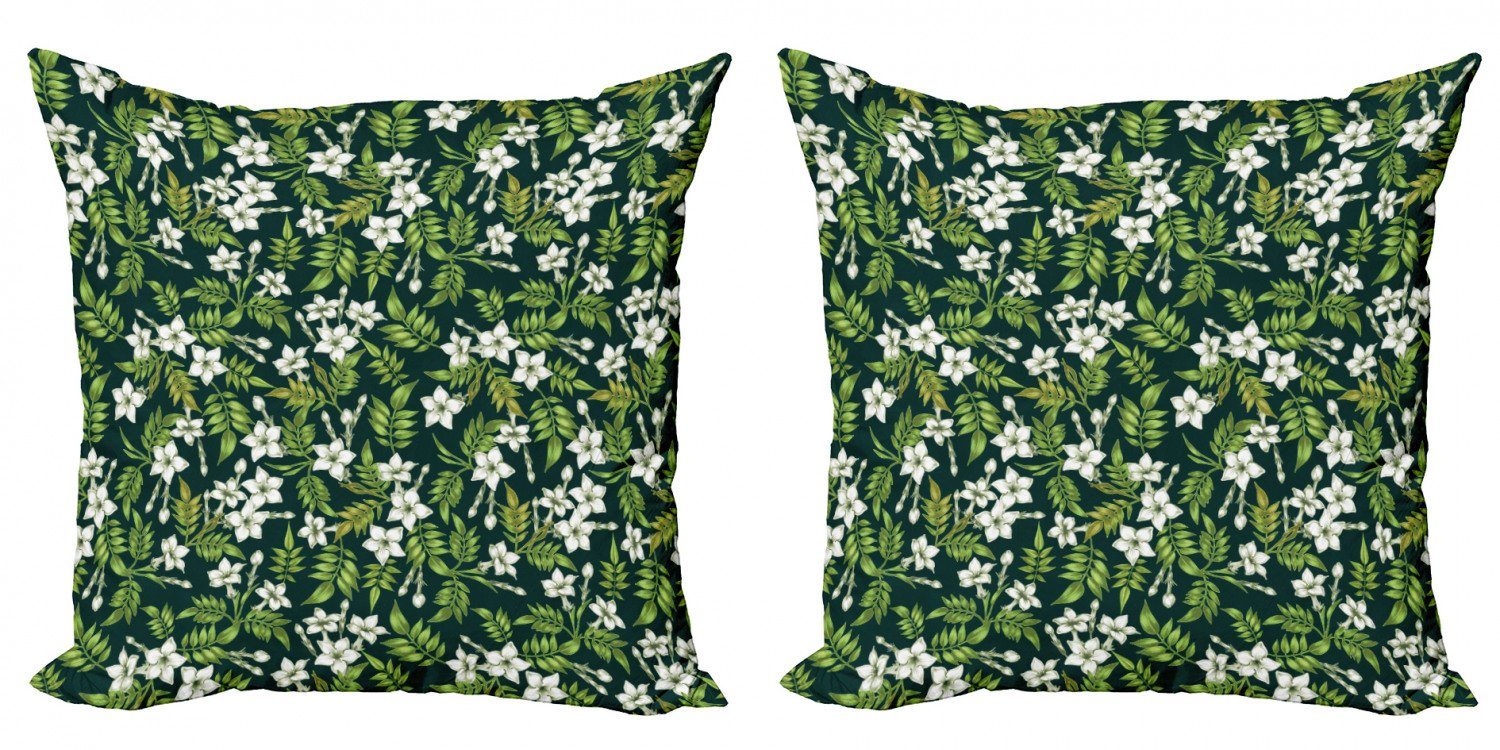 Kissenbezüge Modern Accent Doppelseitiger Digitaldruck, Abakuhaus (2 Stück), Jasmin Awakening Blumenknospe