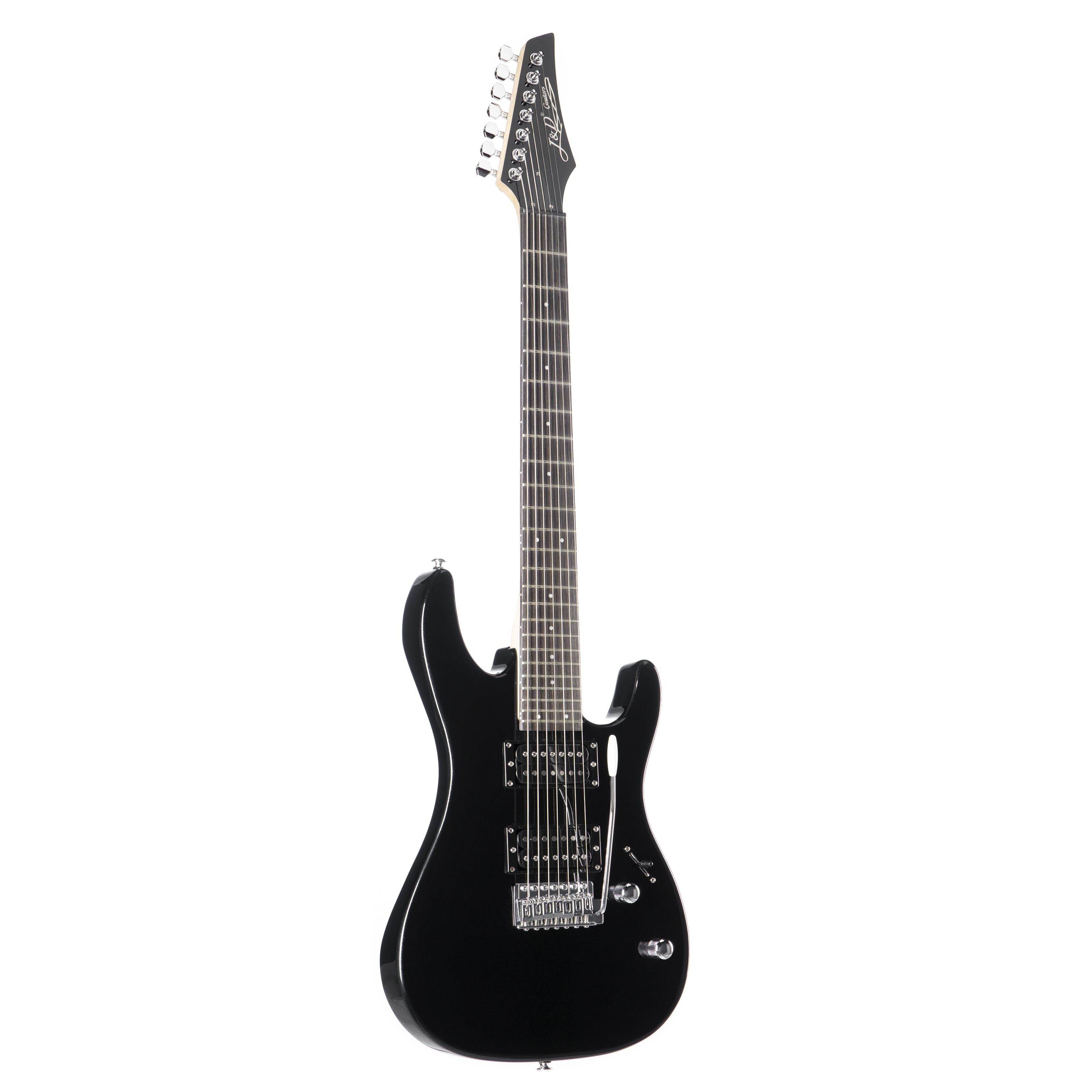 J & D E-Gitarre, ST IC E-Gitarre elektrische Gitarre mit Humbucker Tonabnehmer 7 String Electric Guitar in hochglanz schwarz 7-Saiter Gitarre für Metal, E-Gitarren, Extended Range Guitars, ST IC E-Gitarre, 7-Saiter Gitarre, Humbucker Tonabnehmer, Metal