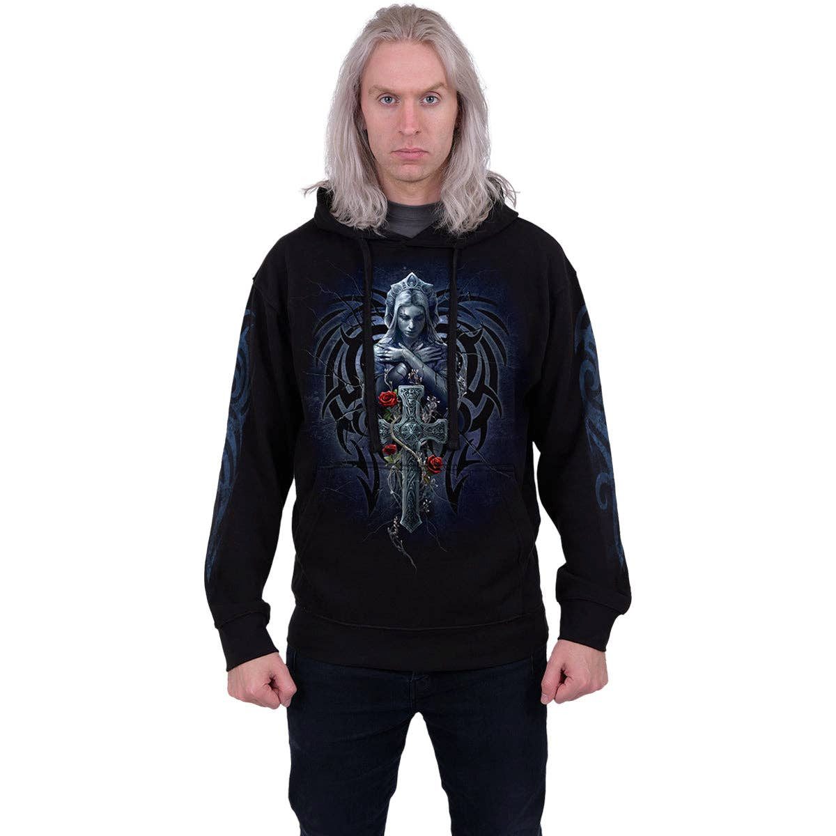 Spiral Kapuzenpullover Gothic Spiral Hoodie "Grieving Angel"
