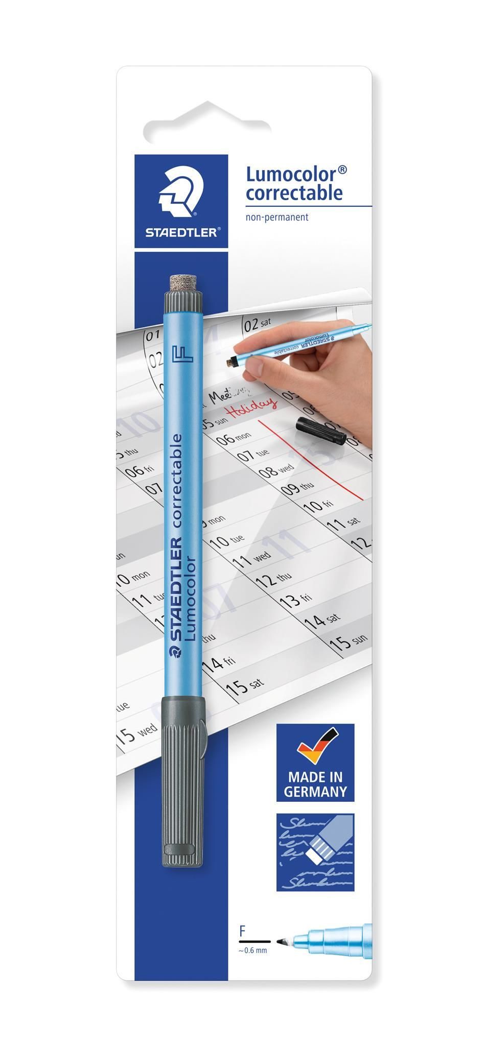 STAEDTLER Folienstift Staedtler Folienstift Lumocolor correct F BK