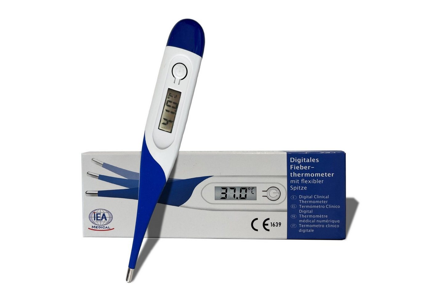 IEA Medical Fieberthermometer Fieberthermometer mit flexible Spitze, Thermometer Baby, Fiebermesser, Komplettset, Set, für Kinder & Erwachsene, Fieberalarm, Reise Gadget, Thermometer Fieber