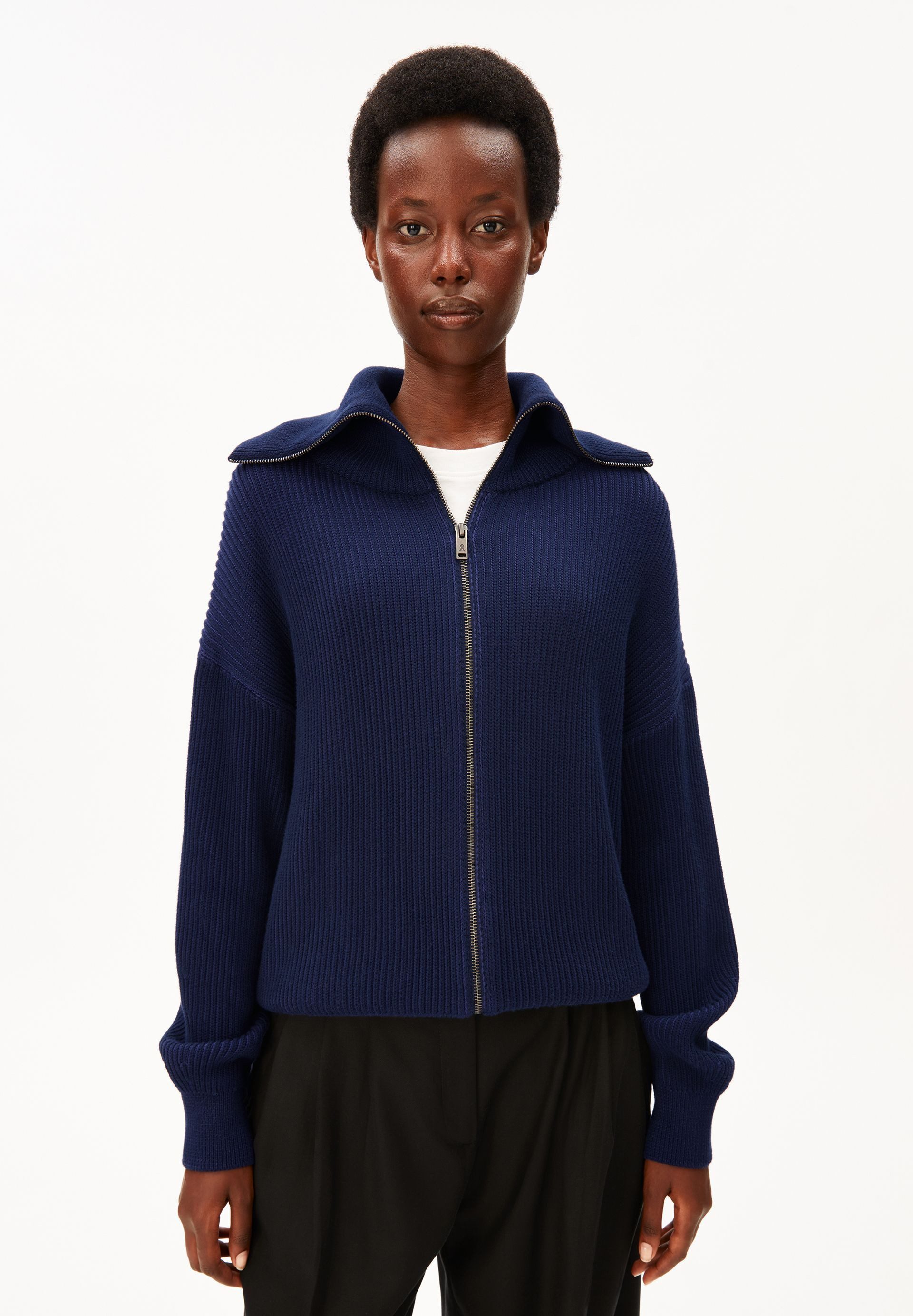 Armedangels Cardigan VANISÉ RIB Strickpullover aus 100% Bio-Baumwolle (Regular Fit)