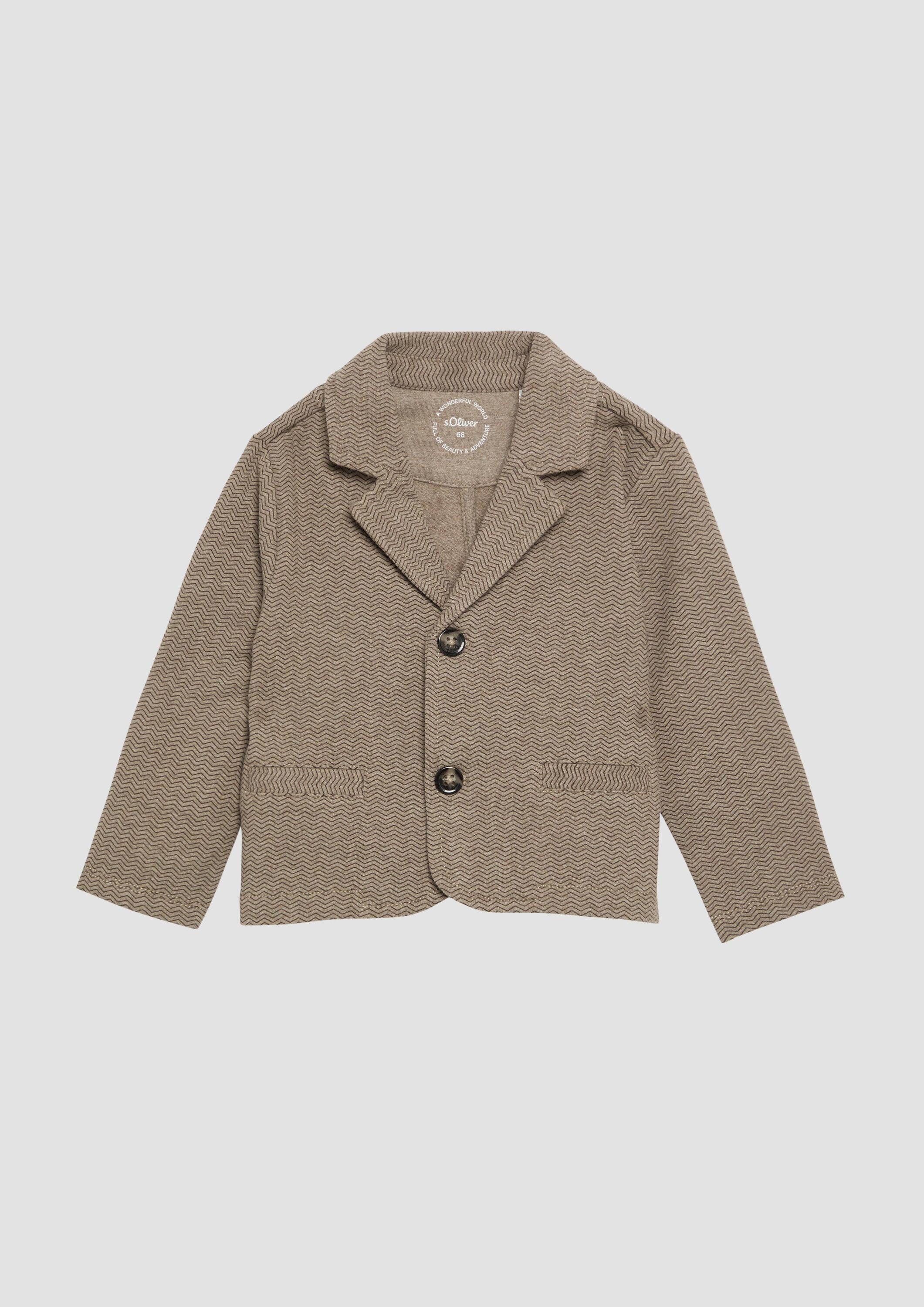 s.Oliver Jackenblazer Indoor-Blazer Festiver Blazer aus Baumwollmix