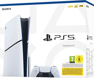 Playstation Playstation 5 SLIM Disc Edition 1TB Speicher, Spielkonsole PS5 Konsole 1TB, Gaming Konsolen Spielkonsolen Videospiel Konsole PC, Videospielkonsole