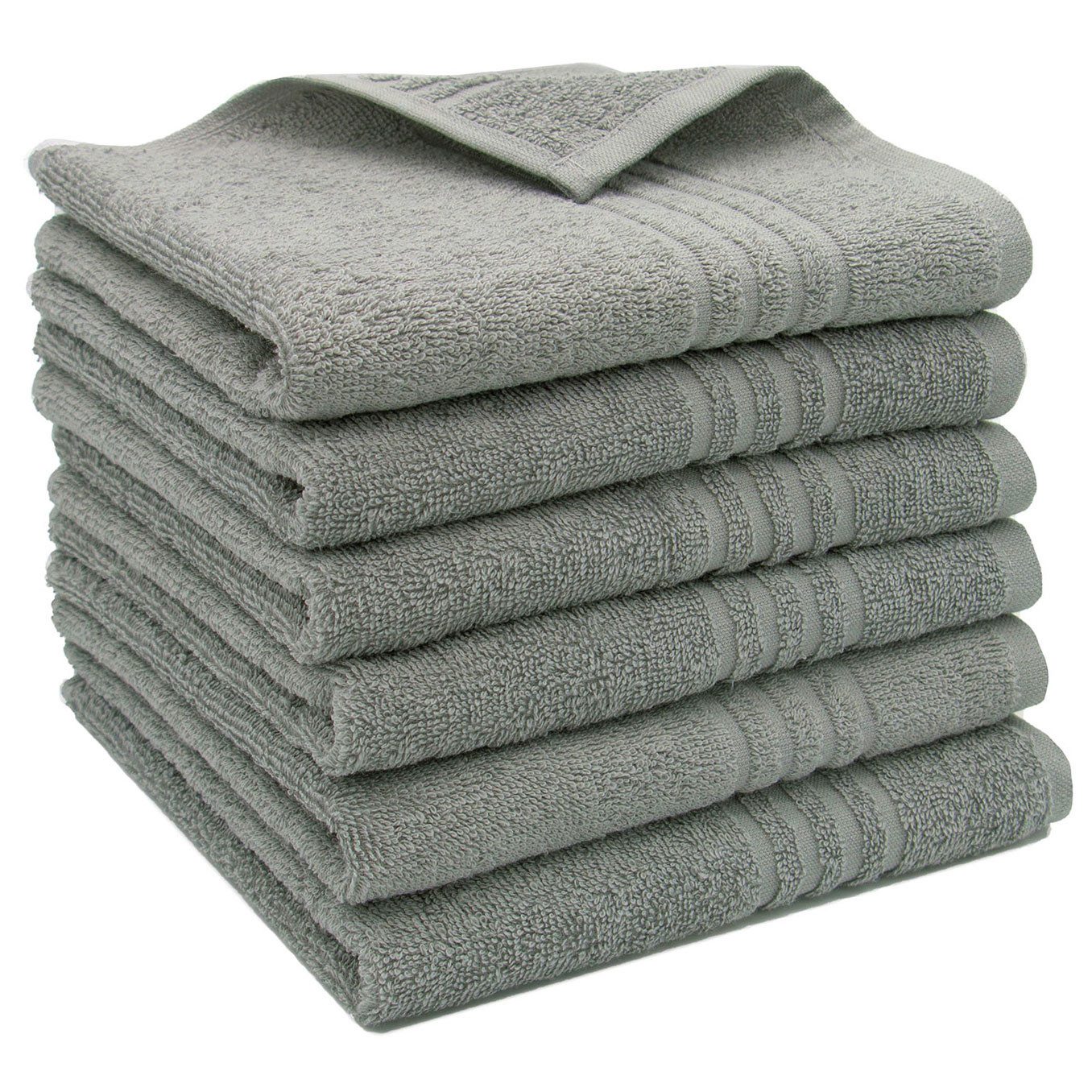 ZOLLNER Gästehandtücher, Walkfrottier (6-St), 40 x 60 cm, 100% Baumwolle, v günstig online kaufen