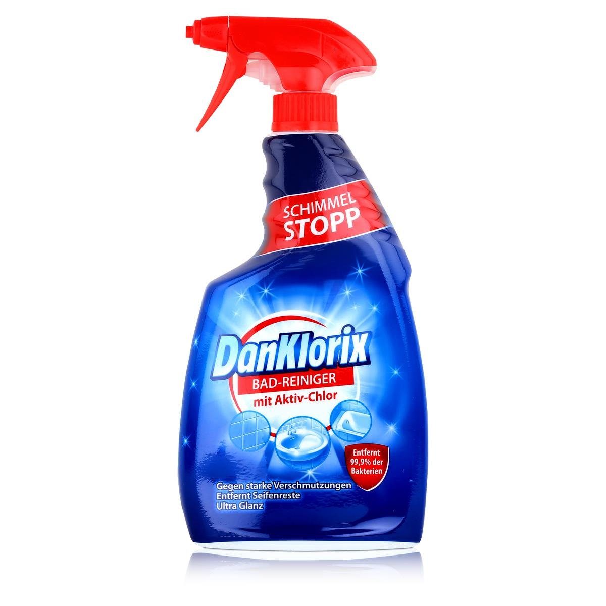 DanKlorix Bad-Reiniger mit Aktiv-Chlor 750ml - Schimmel-Stopp (1er Pac Badreiniger