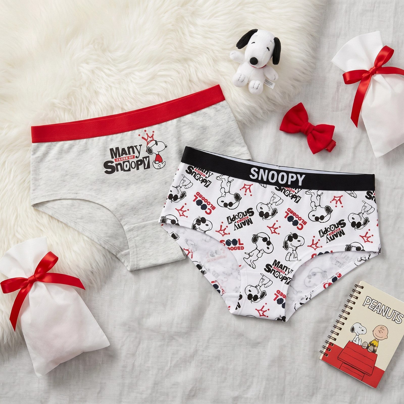 Snoopy Slip Snoopy Peanuts 2er Pack Slips Kinder Mädchen Unterwäsche (2-St)