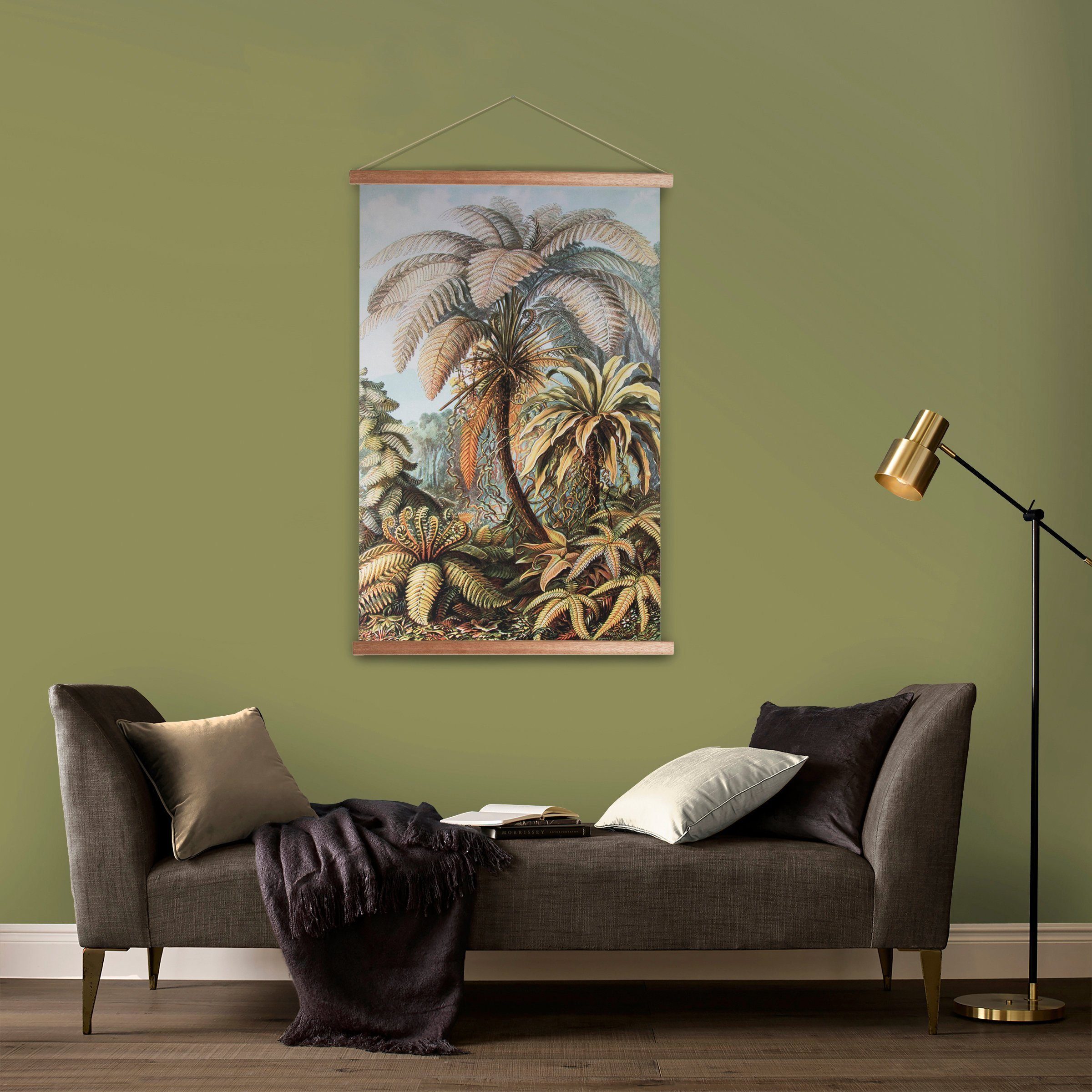 Art for the home Bild, Wandbild, Pflanzen, Wandposter Poster Poster, Dschungel, 100x70cm