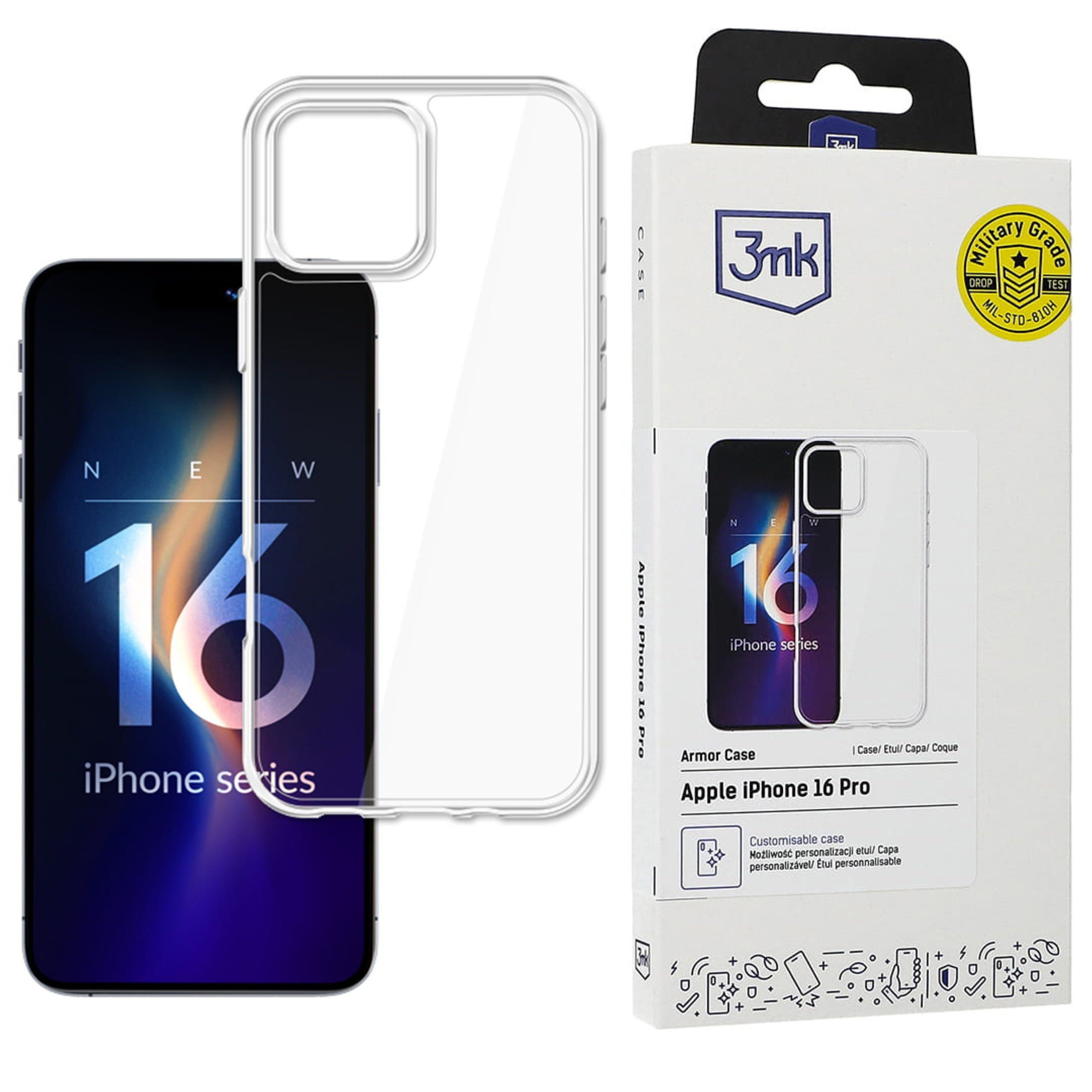 3MK Handytasche Gepanzerte Handyhülle Apple iPhone 16 Pro - 3mk Armor Case