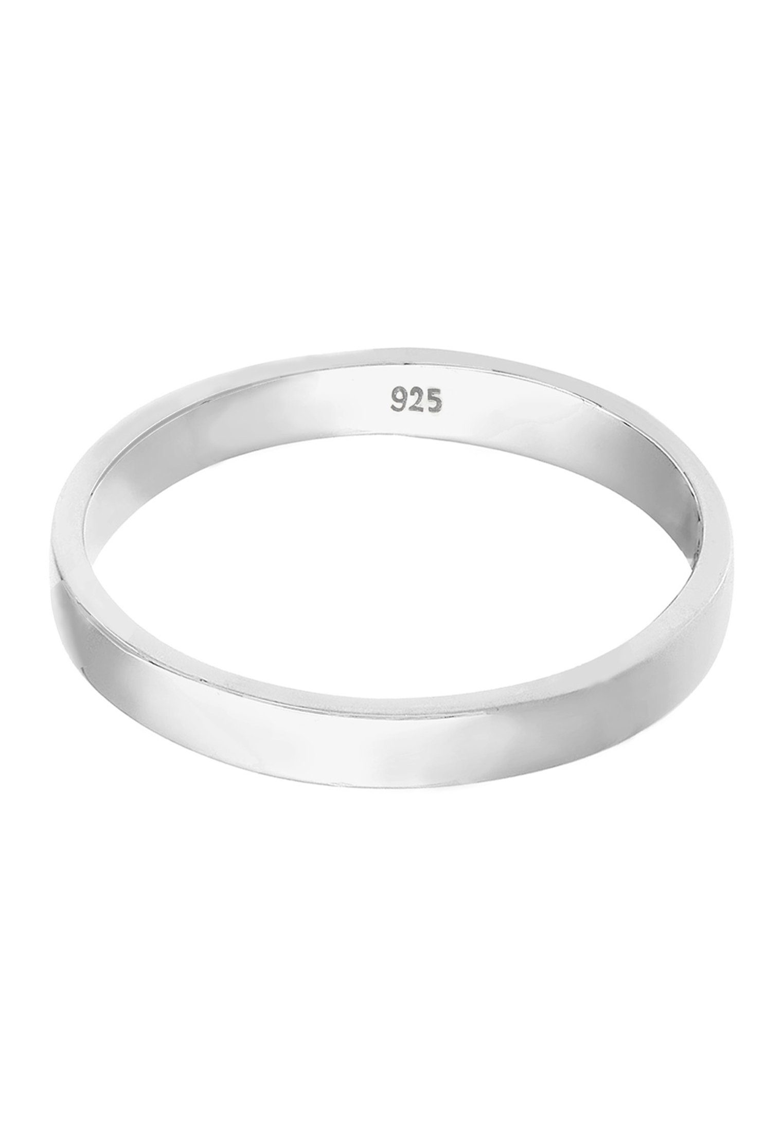 Elli Fingerring Damen 925er Ehering Partnerring Basic Ehering Silber